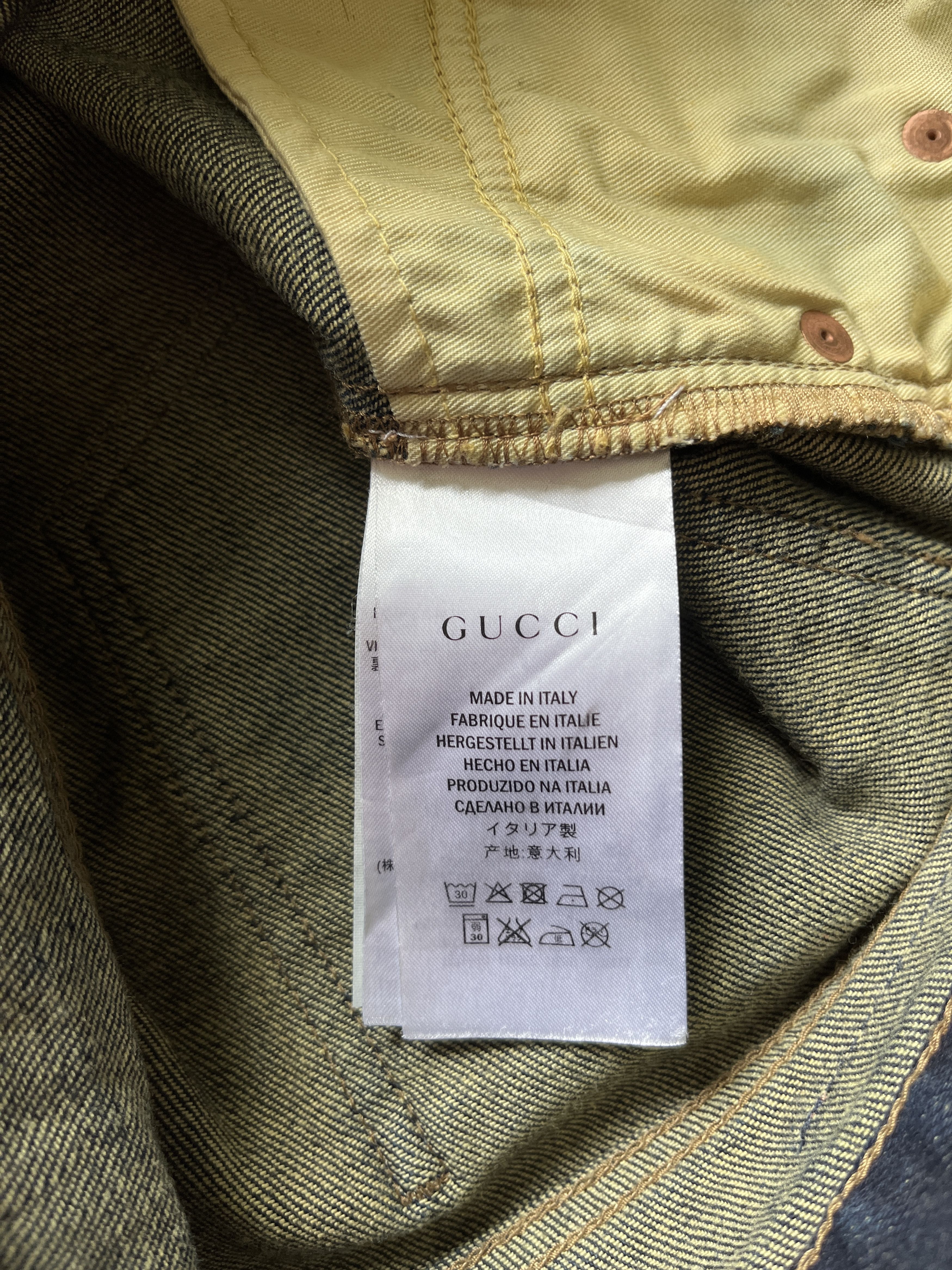 Gucci ⚡️QUICK SALE⚡️Gucci Raw Blue Jeans Denim Size US 30 / EU 46 - 5 Thumbnail