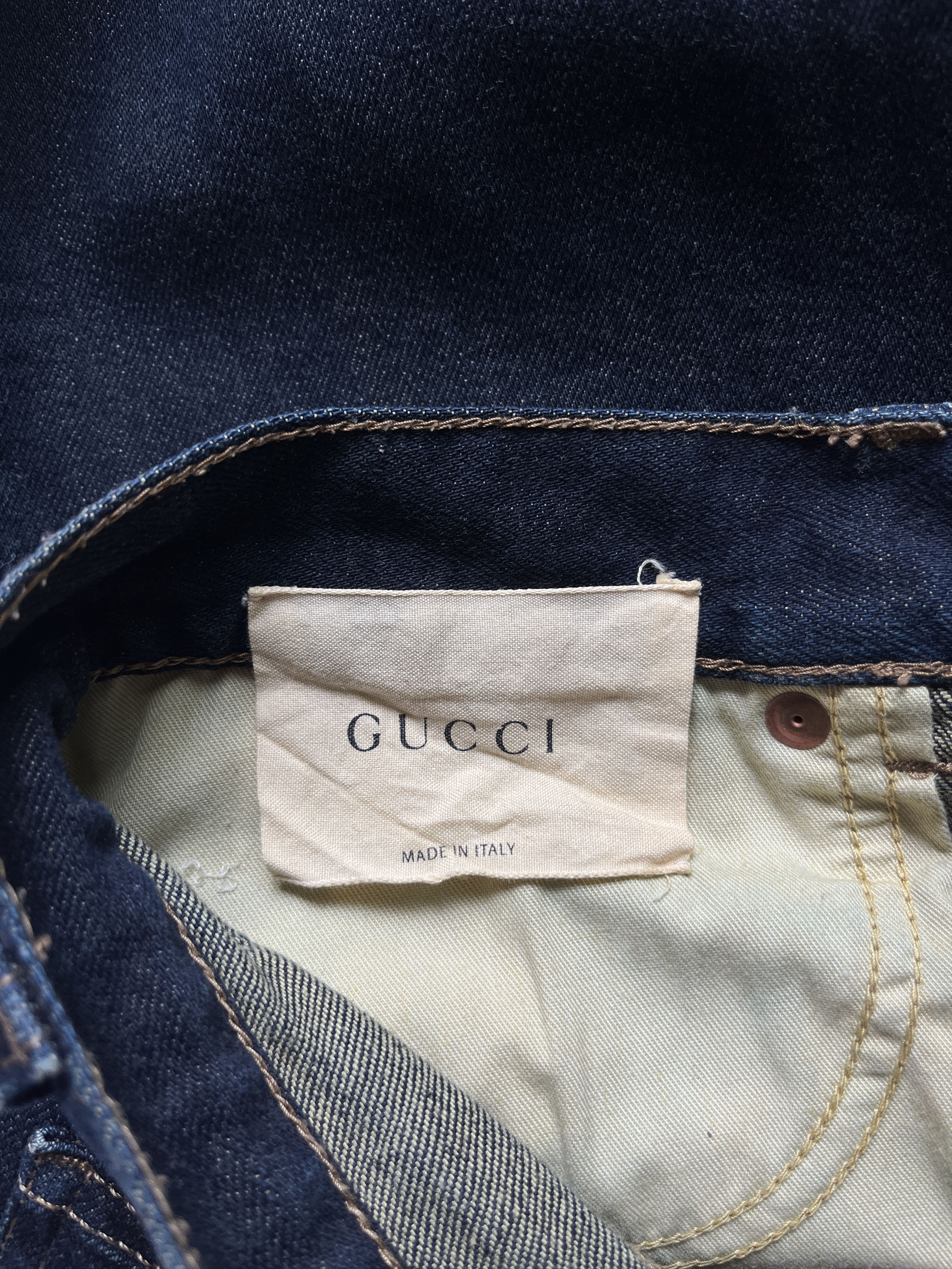 Gucci ⚡️QUICK SALE⚡️Gucci Raw Blue Jeans Denim Size US 30 / EU 46 - 4 Thumbnail