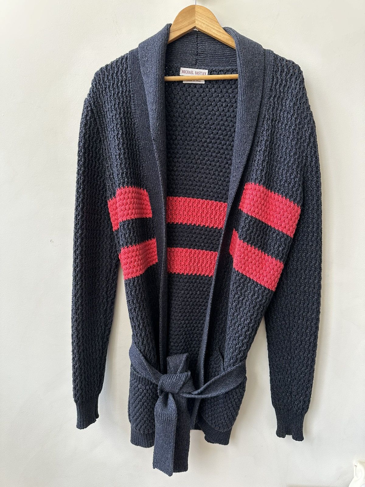 Michael Bastian Shawl Belted Collar Cardign Size US M / EU 48-50 / 2 - 1 Thumbnail