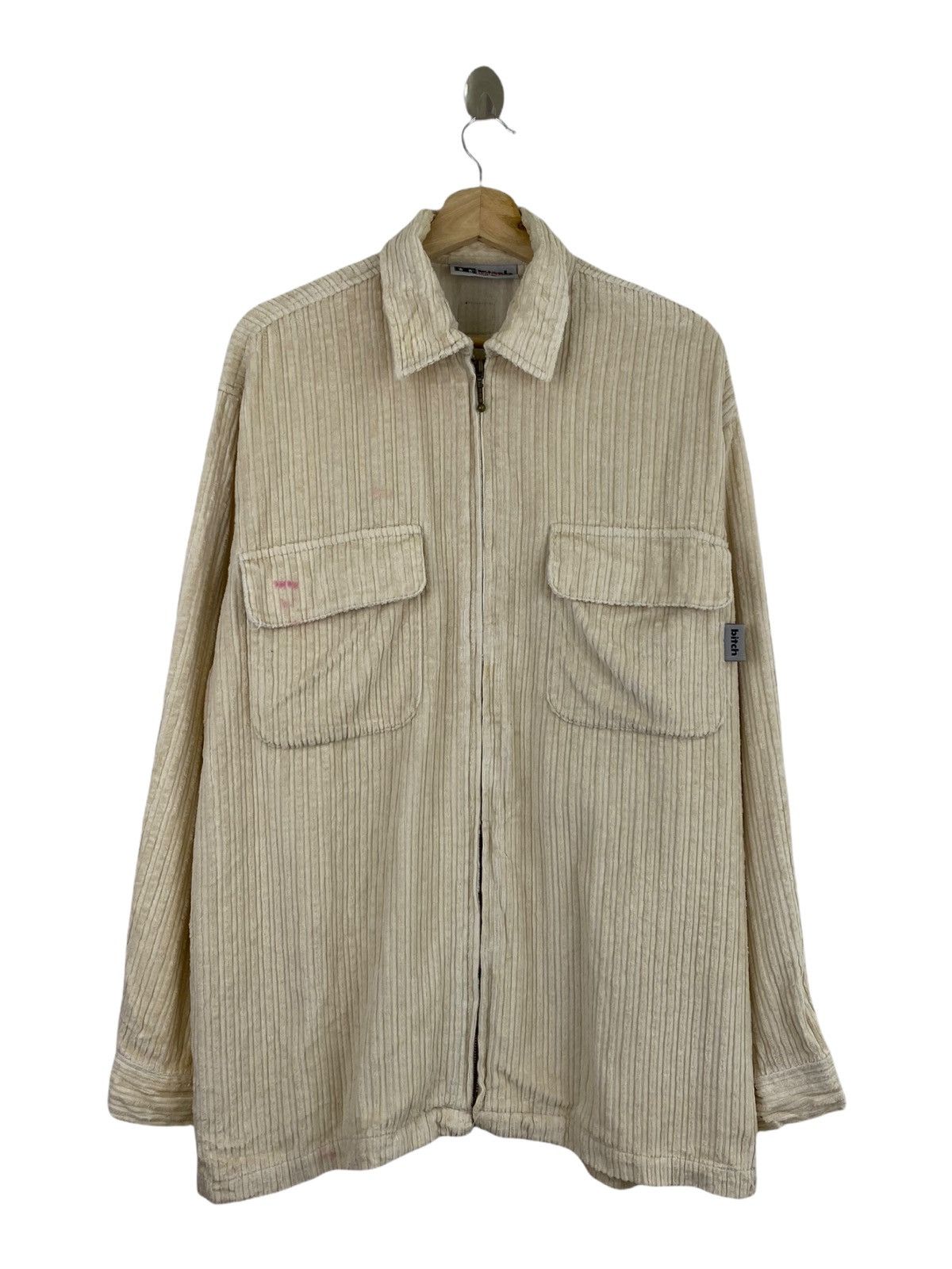 Vintage Vintage Bitch skateboards corduroy zip up jacket Size US M / EU 48-50 / 2 - 1 Thumbnail