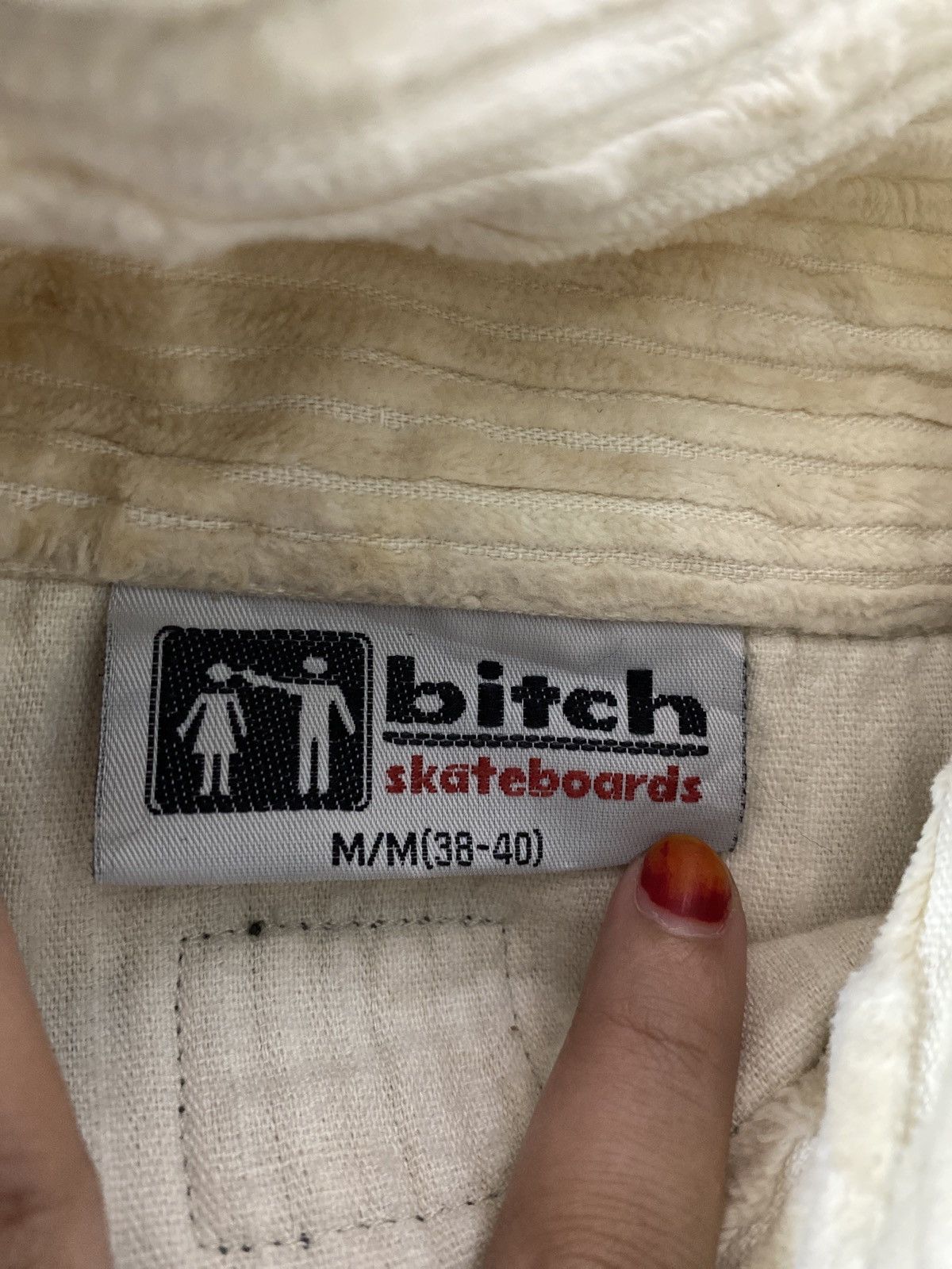 Vintage Vintage Bitch skateboards corduroy zip up jacket Size US M / EU 48-50 / 2 - 4 Thumbnail