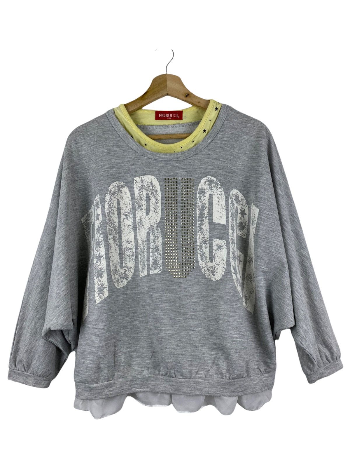 FIORUCCI BIG LOGO GREY SWEATSHIRT