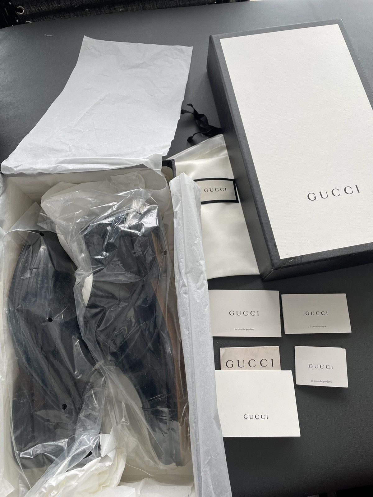Gucci Iconic Super Runway Gucci Leather Lace up Shoes Size US 8.5 / EU 41-42 - 12 Thumbnail