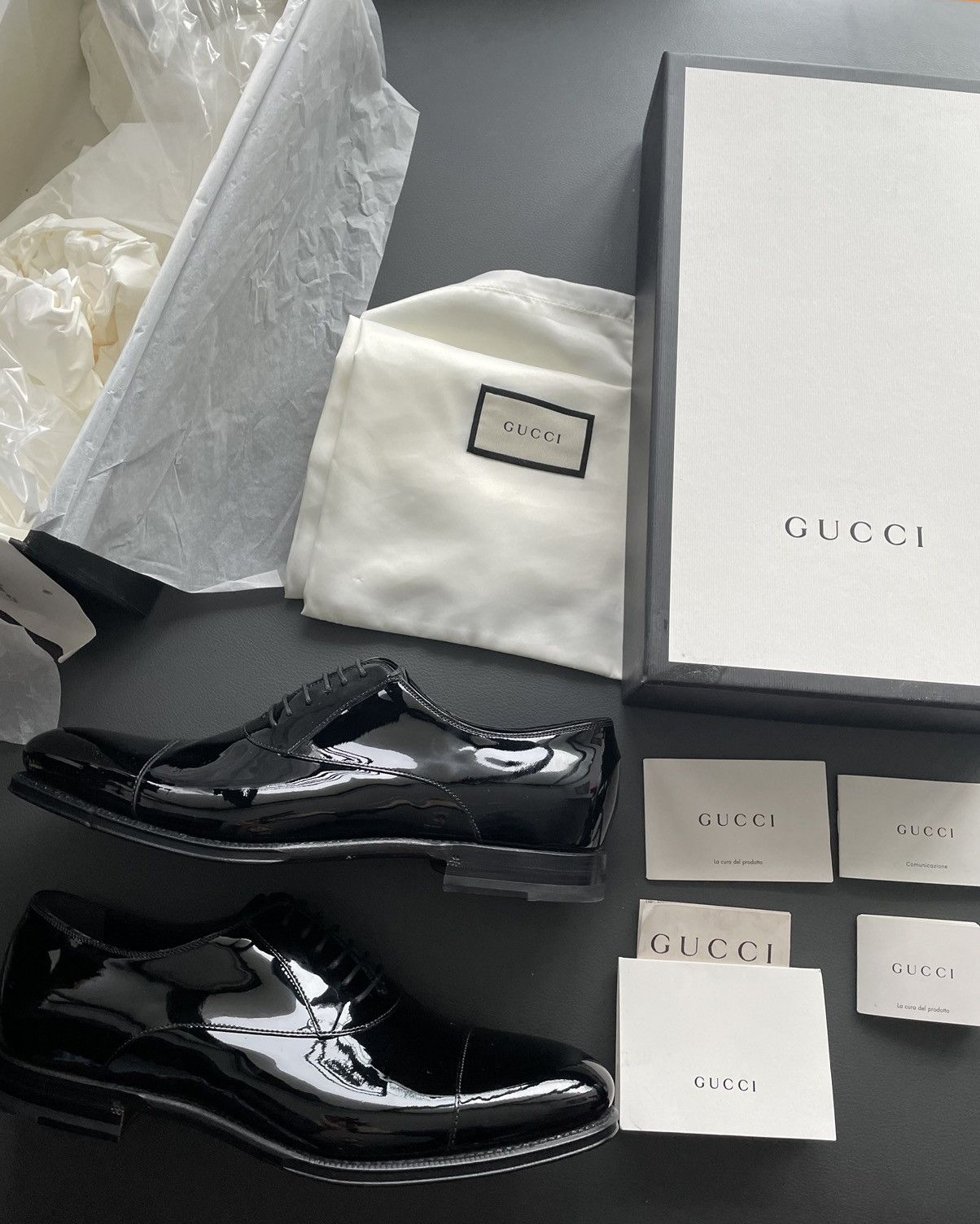 Gucci Iconic Super Runway Gucci Leather Lace up Shoes Size US 8.5 / EU 41-42 - 1 Thumbnail