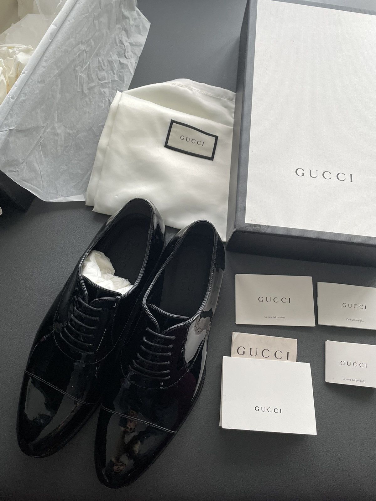 Gucci Iconic Super Runway Gucci Leather Lace up Shoes Size US 8.5 / EU 41-42 - 20 Thumbnail