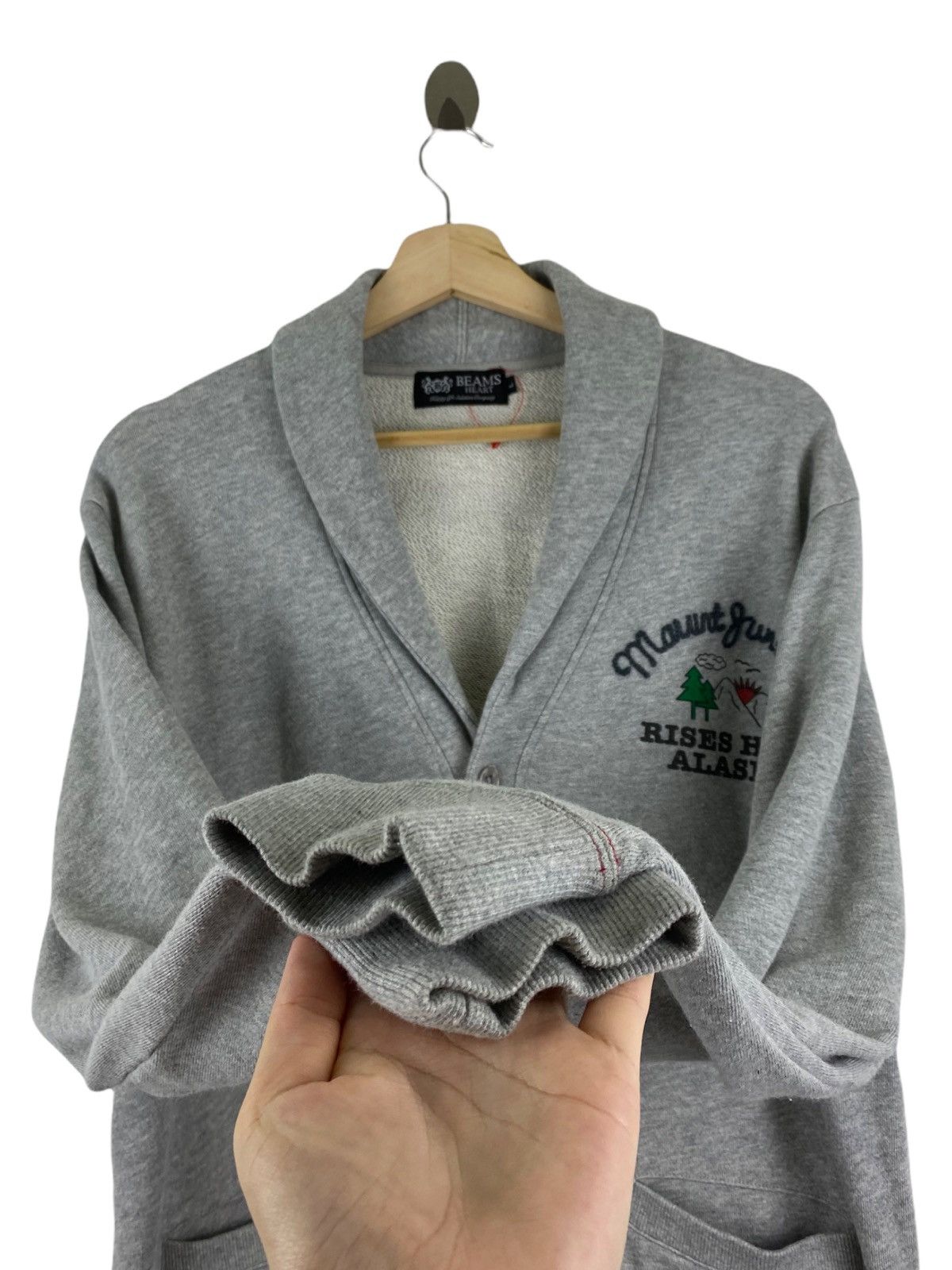 Beams Plus × Japanese Brand BEAMS HEART CARDIGAN JACKET Size US L / EU 52-54 / 3 - 4 Thumbnail