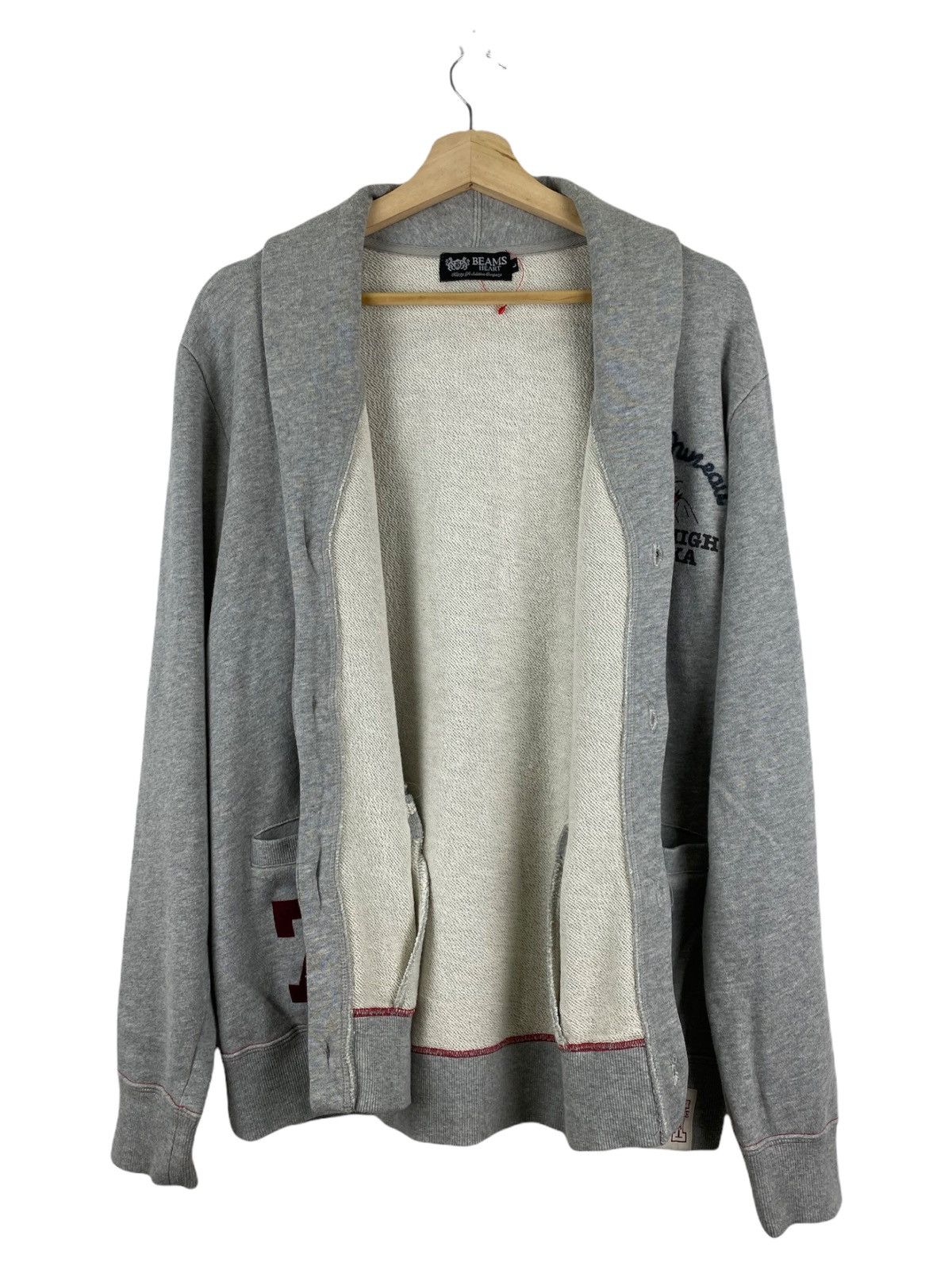 Beams Plus × Japanese Brand BEAMS HEART CARDIGAN JACKET Size US L / EU 52-54 / 3 - 7 Thumbnail