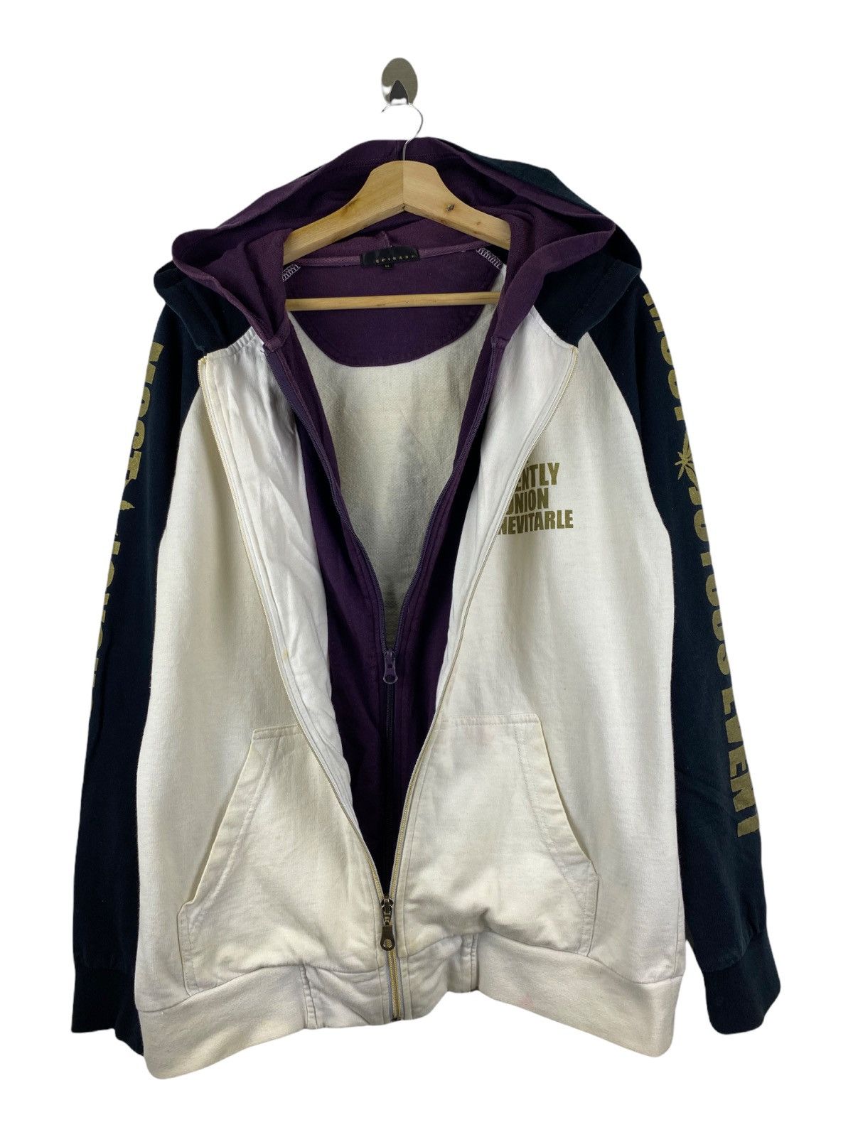 Japanese Brand SPINASH BRAND ZIP UP HOODIE Size US L / EU 52-54 / 3 - 5 Thumbnail