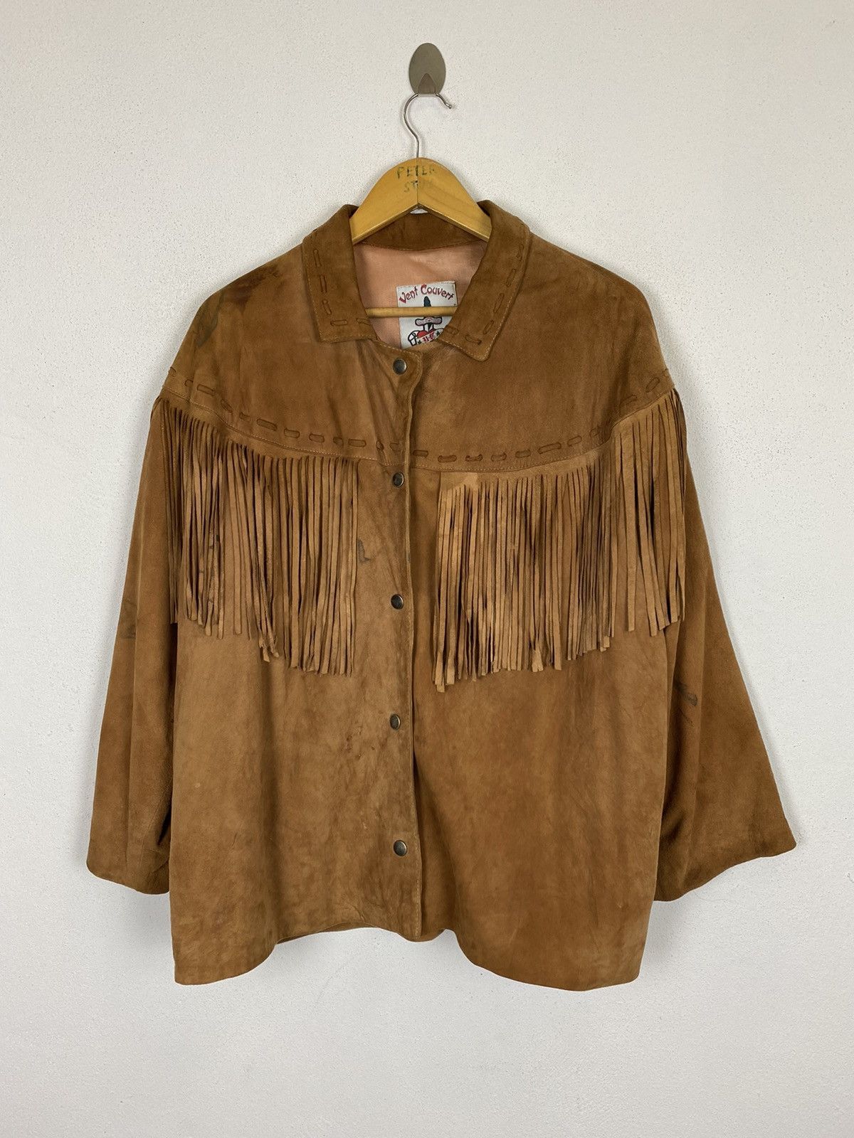 Leather VINTAGE VENT COUVERT LEATHER JACKET COWBOY STYLE Size US M / EU 48-50 / 2 - 2 Thumbnail