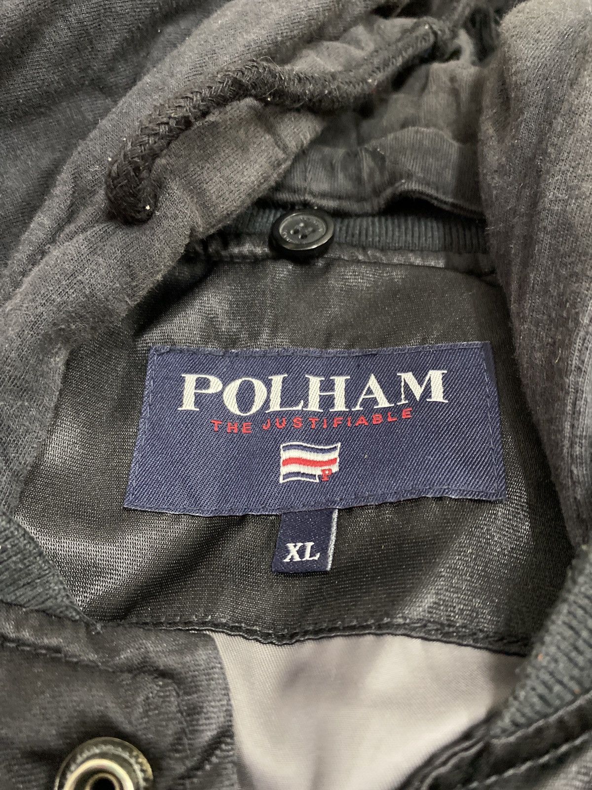 Japanese Brand × Vintage Vintage Polham big logo varsity jacket/hoodies Size US XL / EU 56 / 4 - 4 Thumbnail