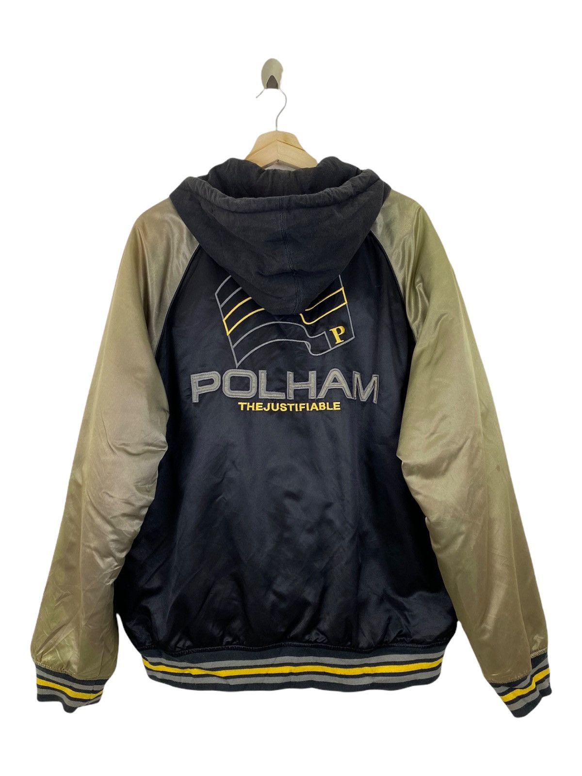 Japanese Brand × Vintage Vintage Polham big logo varsity jacket/hoodies Size US XL / EU 56 / 4 - 1 Thumbnail