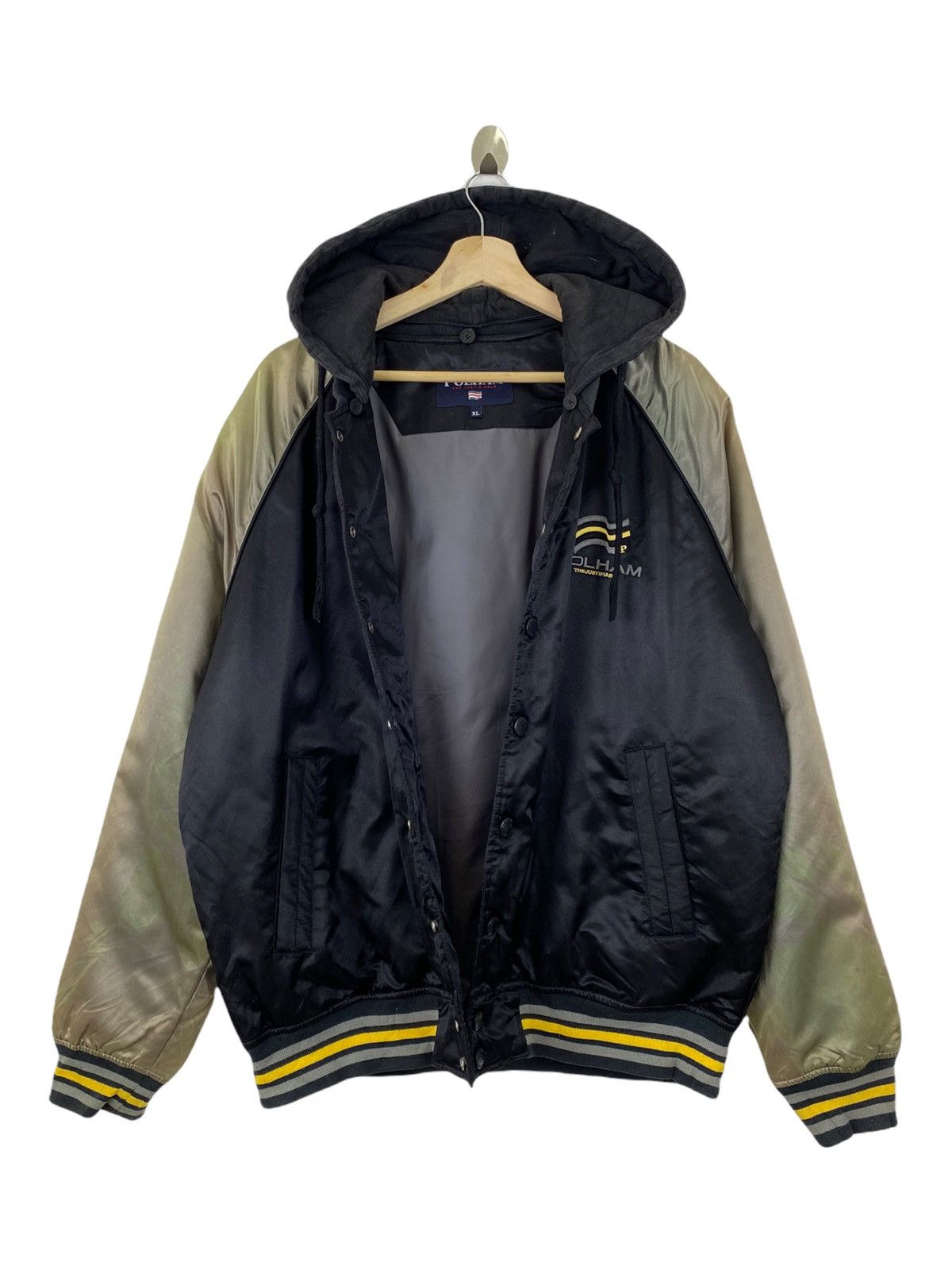 Japanese Brand × Vintage Vintage Polham big logo varsity jacket/hoodies Size US XL / EU 56 / 4 - 3 Thumbnail