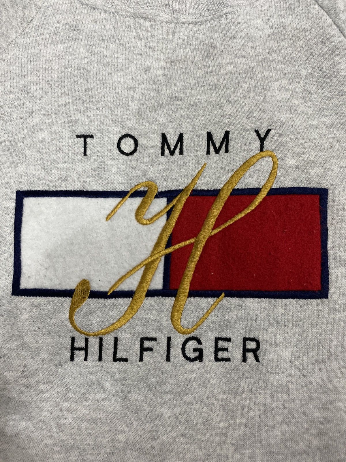 Tommy Hilfiger × Vintage 🔥VINTAGE 80’s TOMMY HILFIGER EMBROIDERY LOGO SWEATER Size US XXL / EU 58 / 5 - 3 Thumbnail