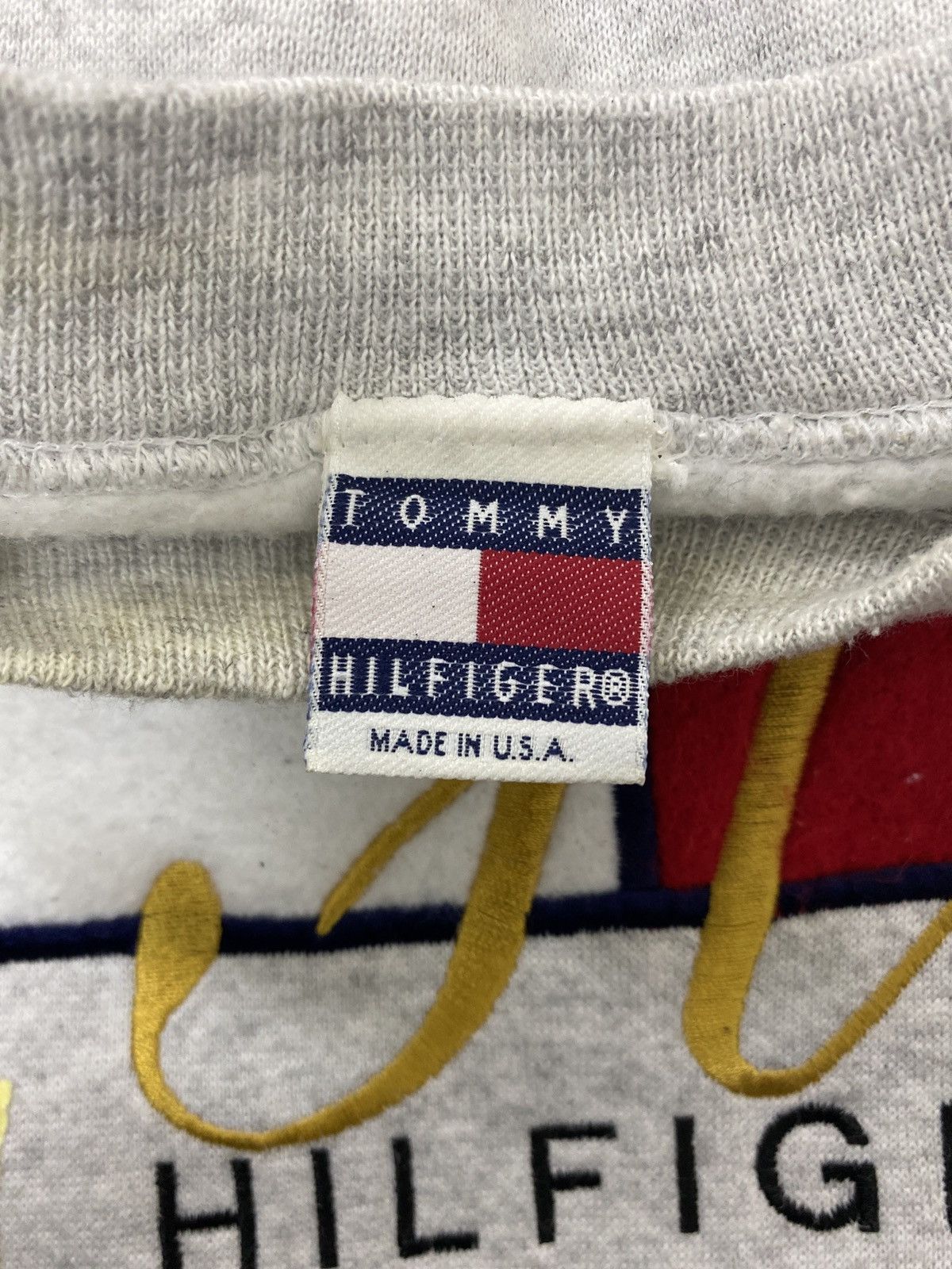 Tommy Hilfiger × Vintage 🔥VINTAGE 80’s TOMMY HILFIGER EMBROIDERY LOGO SWEATER Size US XXL / EU 58 / 5 - 4 Thumbnail