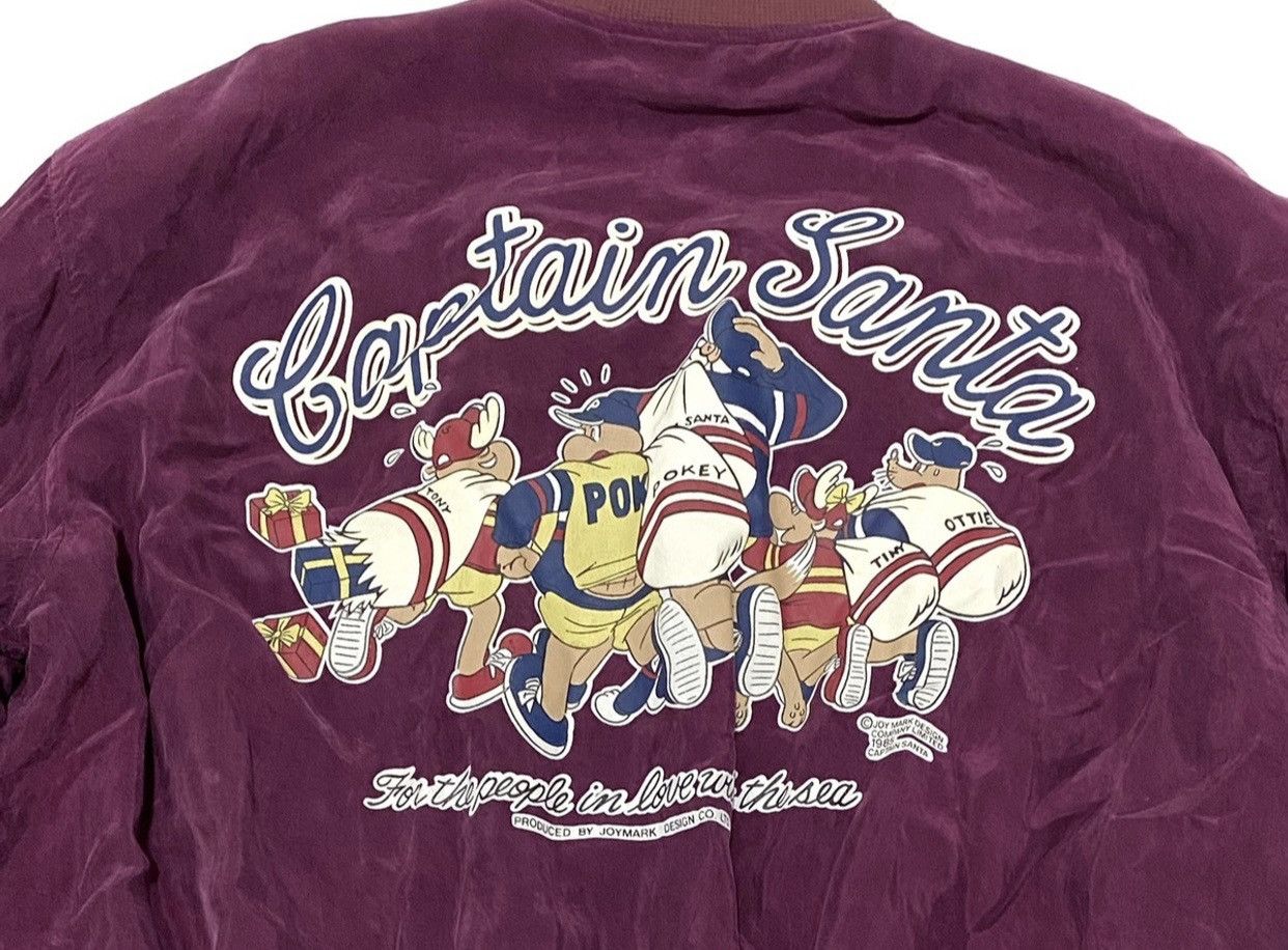 Japanese Brand × Vintage Vintage Bomber Jacket Captain Santa 1985 Size US L / EU 52-54 / 3 - 4 Thumbnail