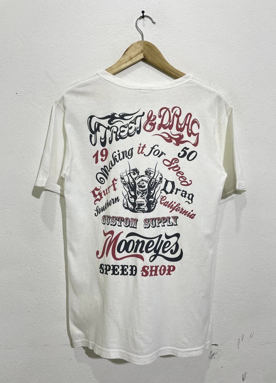 Vintage Vintage Mooneyes Drag Custom Racing California Tshirt Size US S / EU 44-46 / 1 - 1 Thumbnail