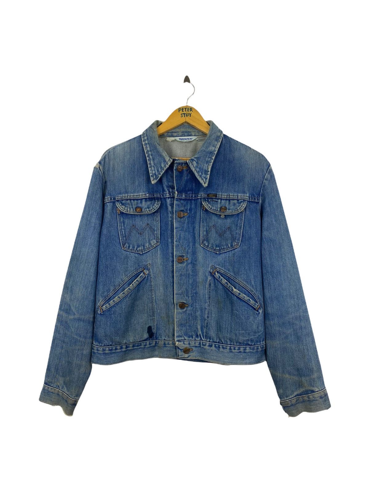 Vintage Vintage 90’s Maverick Made USA denim jacket Size US M / EU 48-50 / 2 - 1 Thumbnail