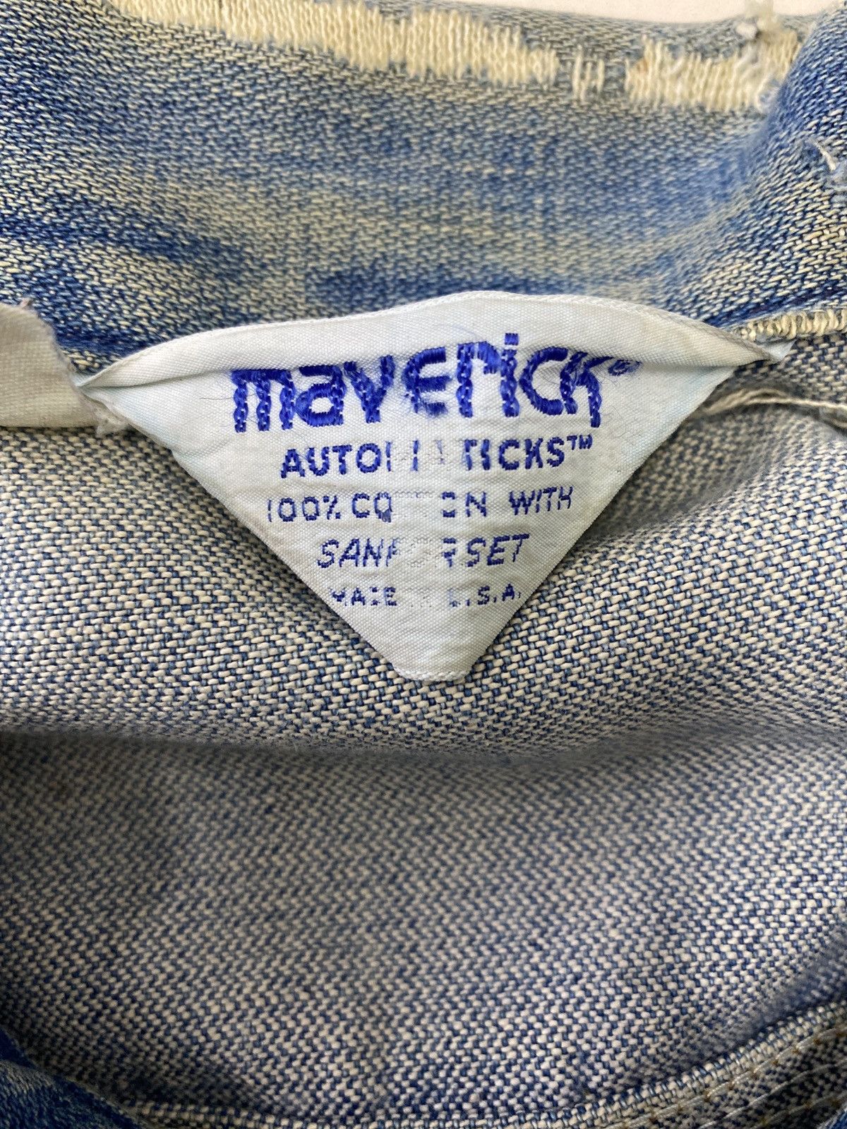 Vintage Vintage 90’s Maverick Made USA denim jacket Size US M / EU 48-50 / 2 - 4 Thumbnail