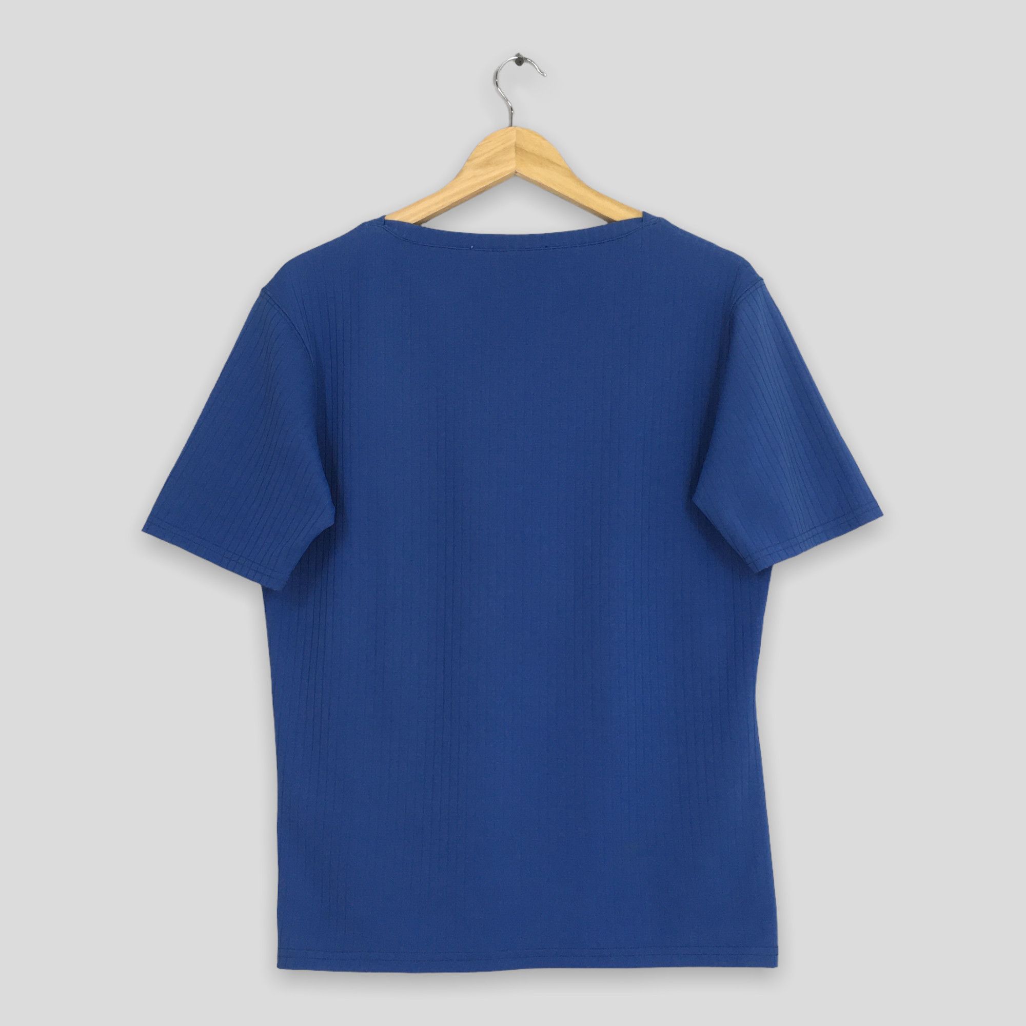 Prada Archival Prada Plain Blue Nylon Stretch T shirt Large Size US L / EU 52-54 / 3 - 7 Thumbnail