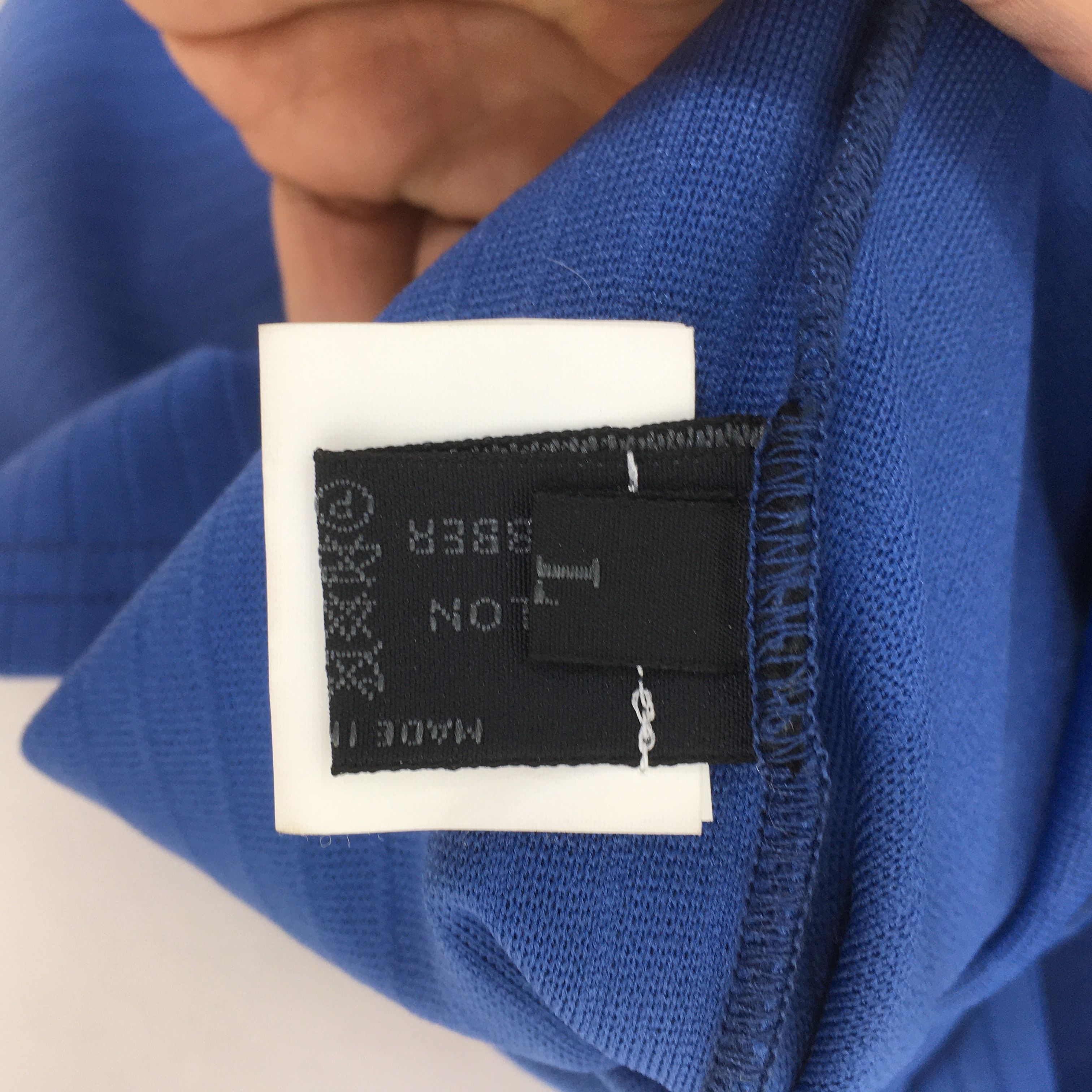 Prada Archival Prada Plain Blue Nylon Stretch T shirt Large Size US L / EU 52-54 / 3 - 5 Thumbnail