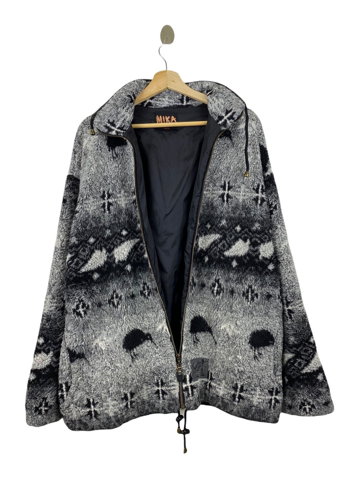 Japanese Brand × Vintage Vintage Mika zip up deep fleece jacket Size US L / EU 52-54 / 3 - 3 Thumbnail