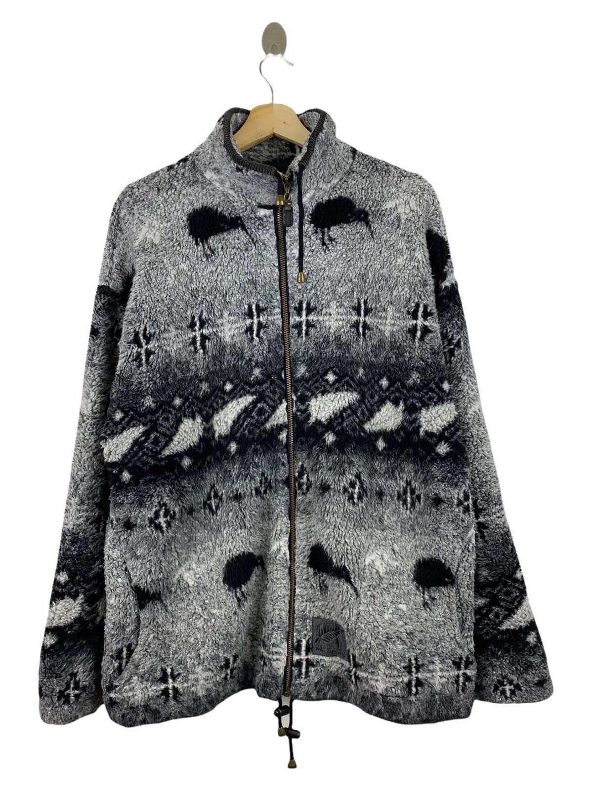 Japanese Brand × Vintage Vintage Mika zip up deep fleece jacket Size US L / EU 52-54 / 3 - 1 Thumbnail