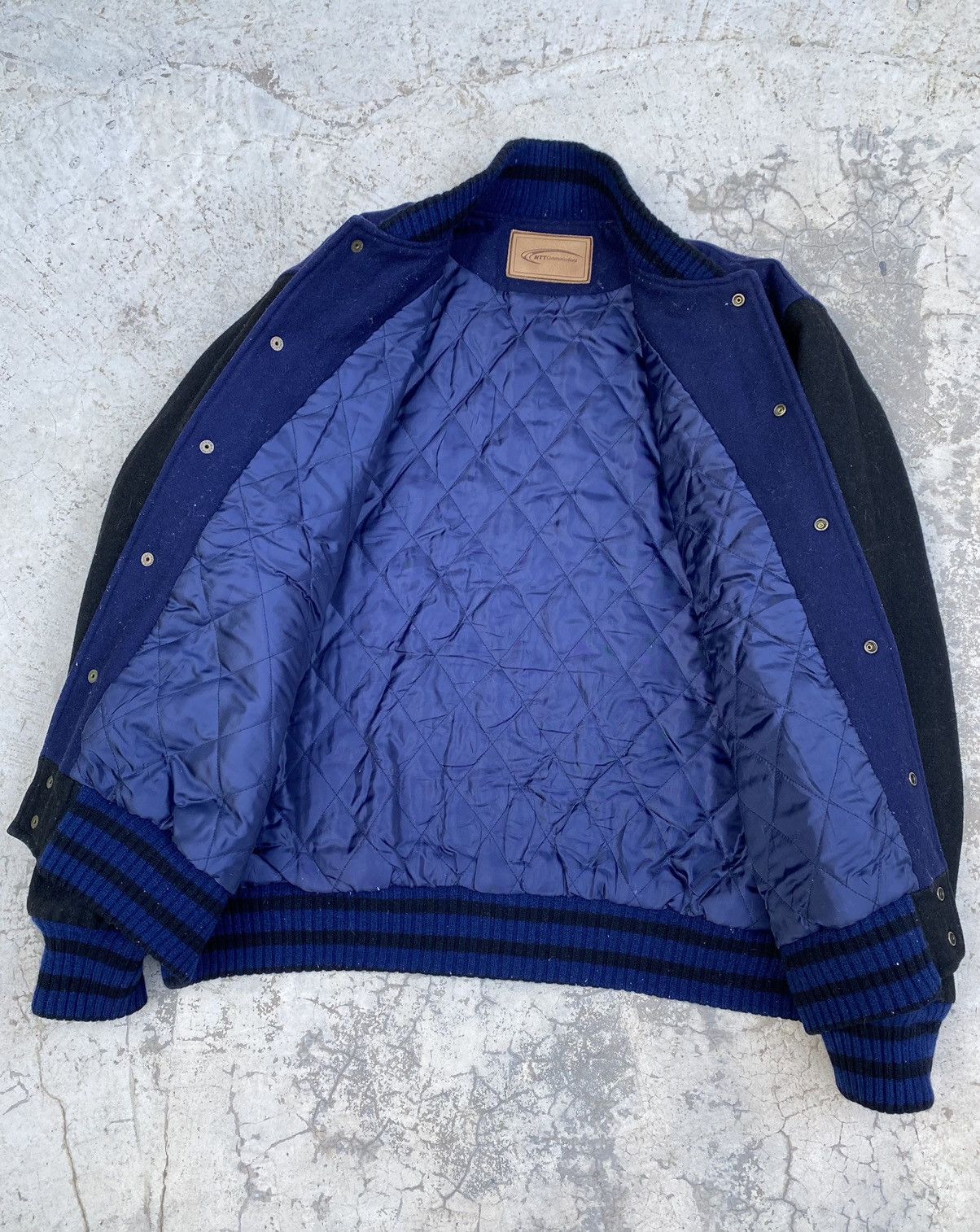 Japanese Brand NTT Communication Varsity Jacket Size US L / EU 52-54 / 3 - 7 Thumbnail