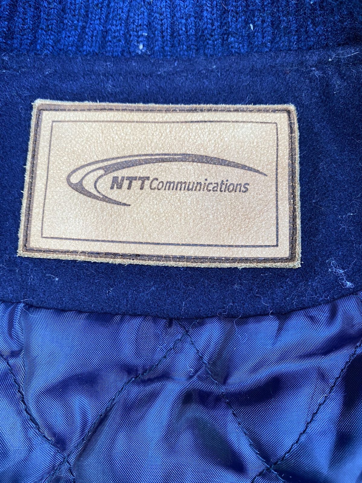 Japanese Brand NTT Communication Varsity Jacket Size US L / EU 52-54 / 3 - 10 Thumbnail