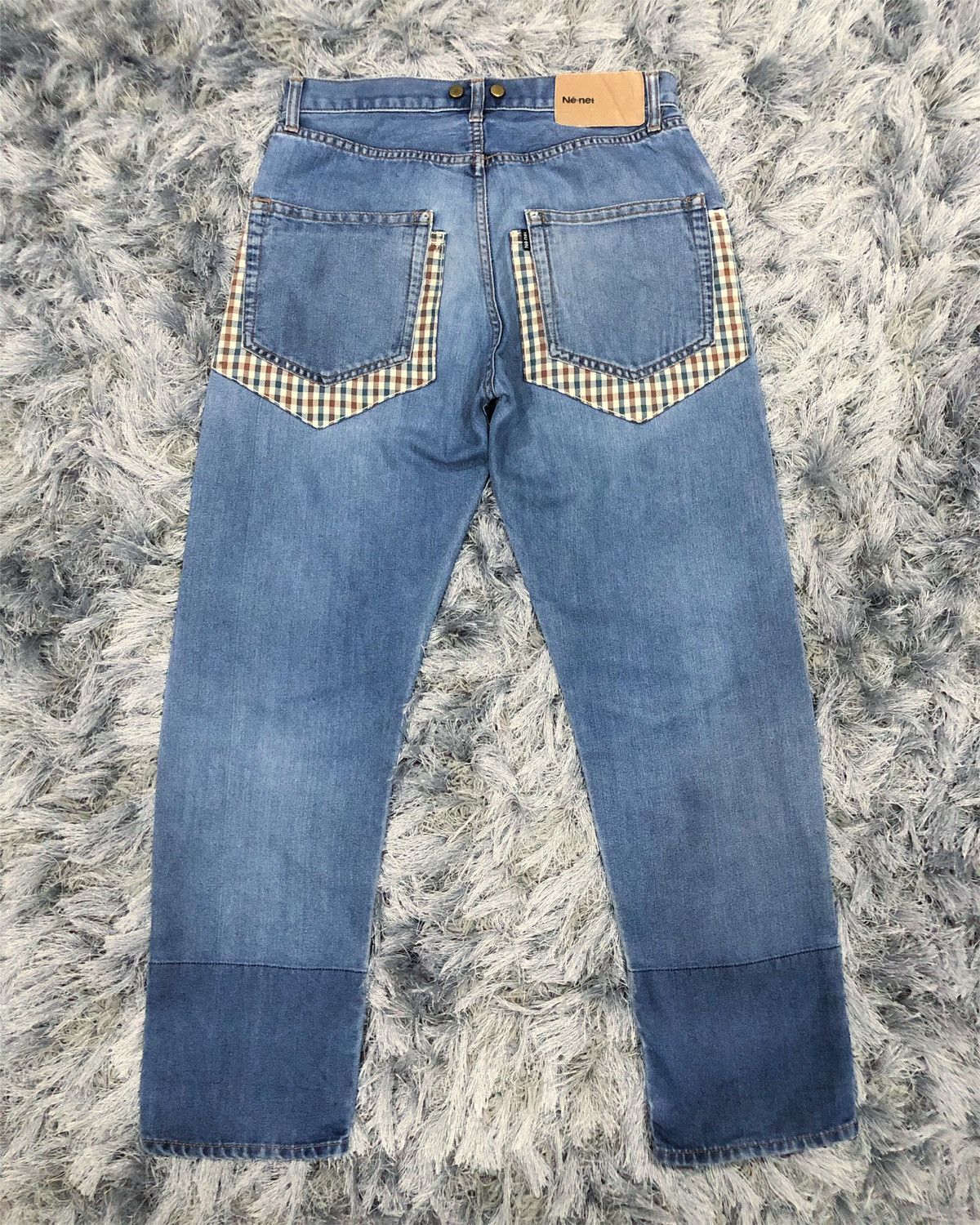 Issey Miyake Rare Ne-net Issey Miyake Patchwork Indigo Dye Denim Jeans Size US 30 / EU 46 - 7 Thumbnail