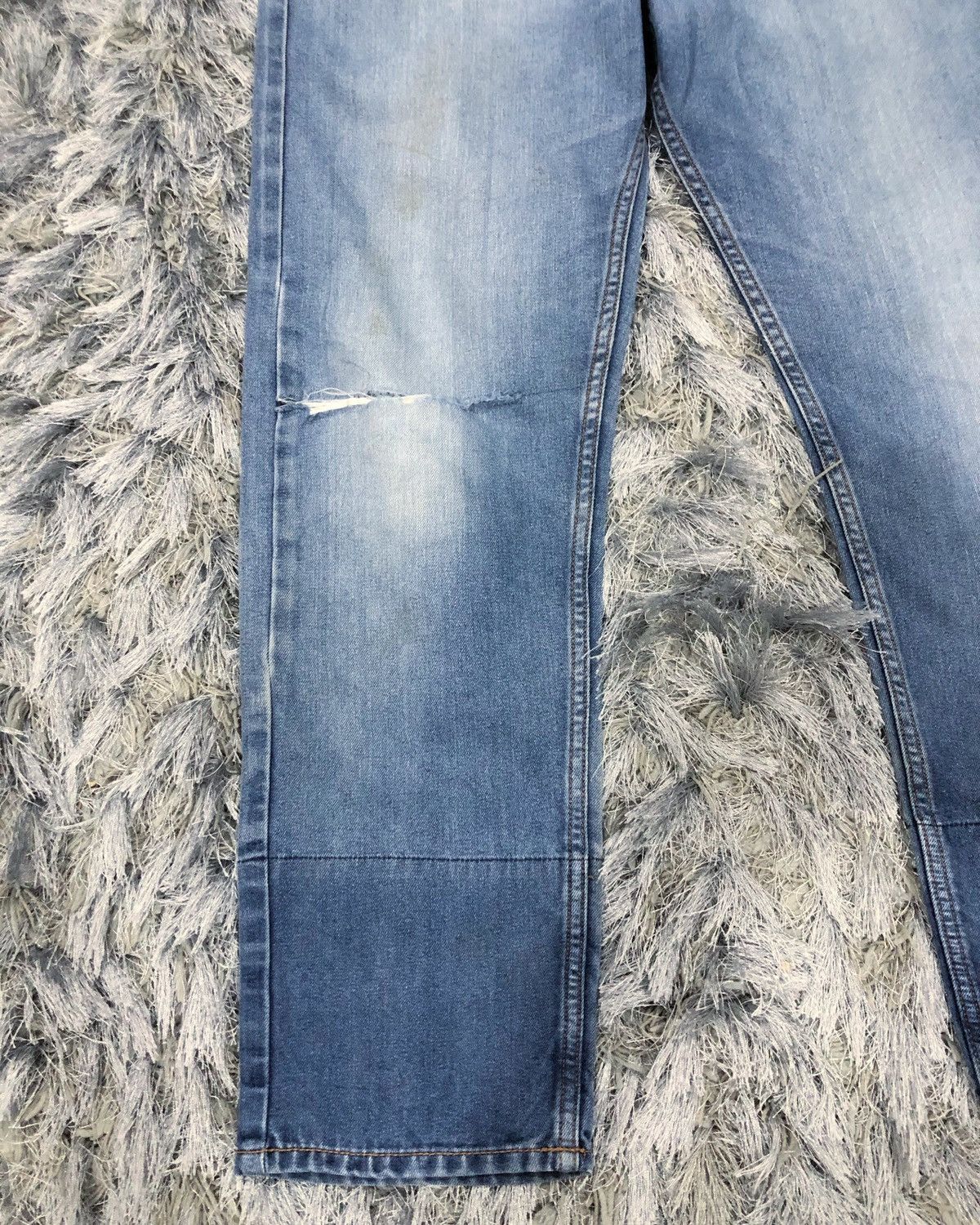 Issey Miyake Rare Ne-net Issey Miyake Patchwork Indigo Dye Denim Jeans Size US 30 / EU 46 - 5 Thumbnail