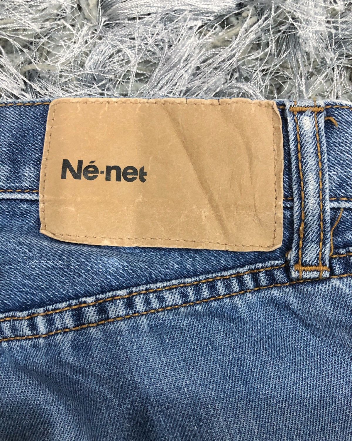Issey Miyake Rare Ne-net Issey Miyake Patchwork Indigo Dye Denim Jeans Size US 30 / EU 46 - 13 Thumbnail
