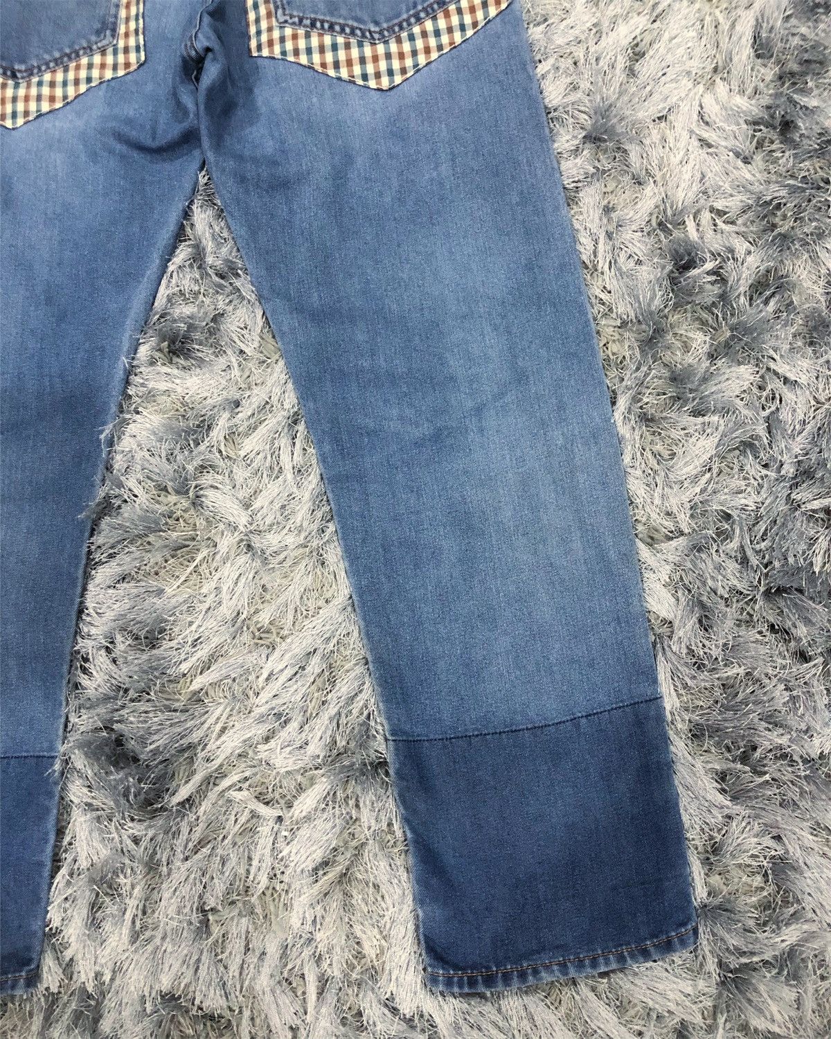 Issey Miyake Rare Ne-net Issey Miyake Patchwork Indigo Dye Denim Jeans Size US 30 / EU 46 - 10 Thumbnail