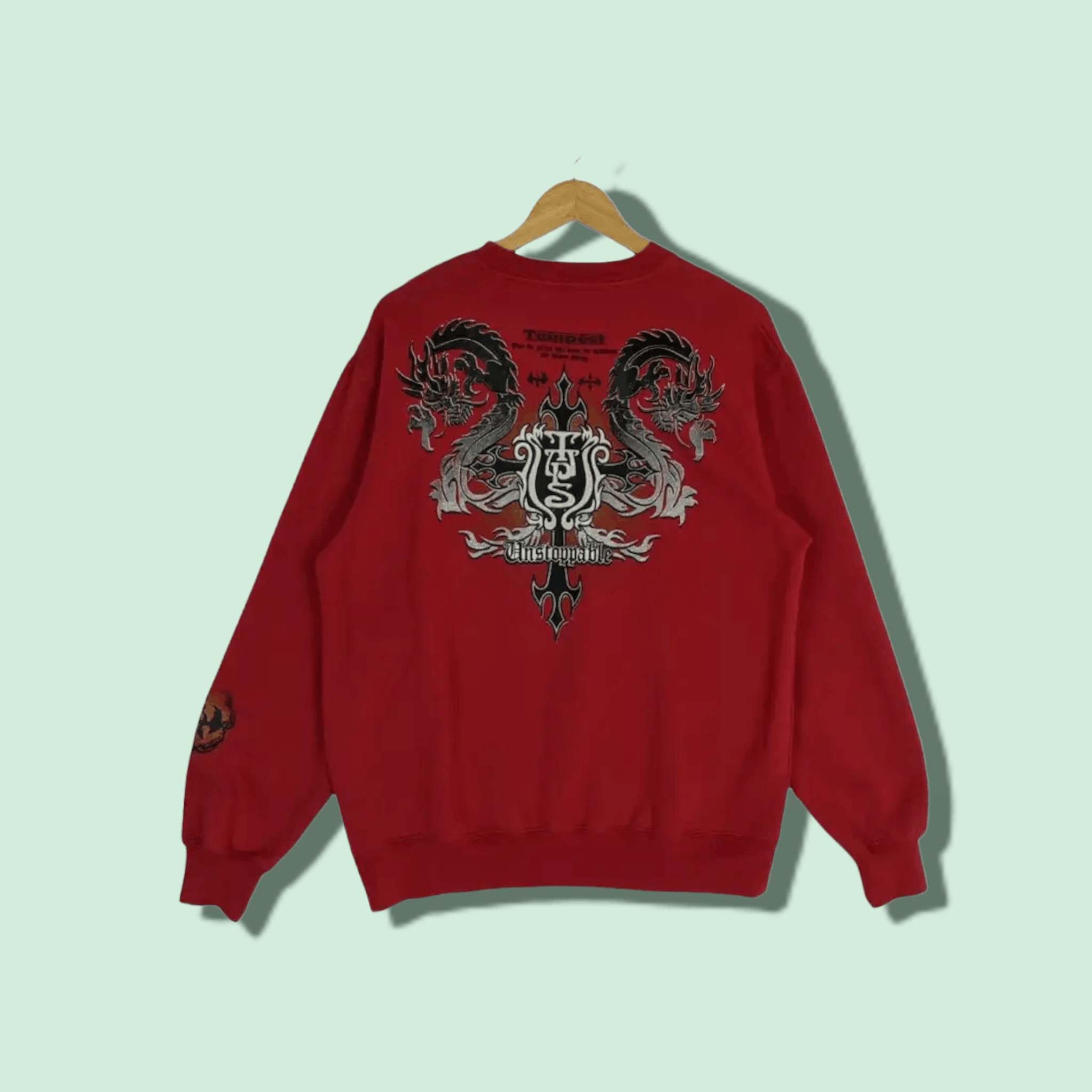 Japanese Brand TEMPEST Punk Gothic Harajuku Jumper Sweatshirt Size US M / EU 48-50 / 2 - 1 Thumbnail
