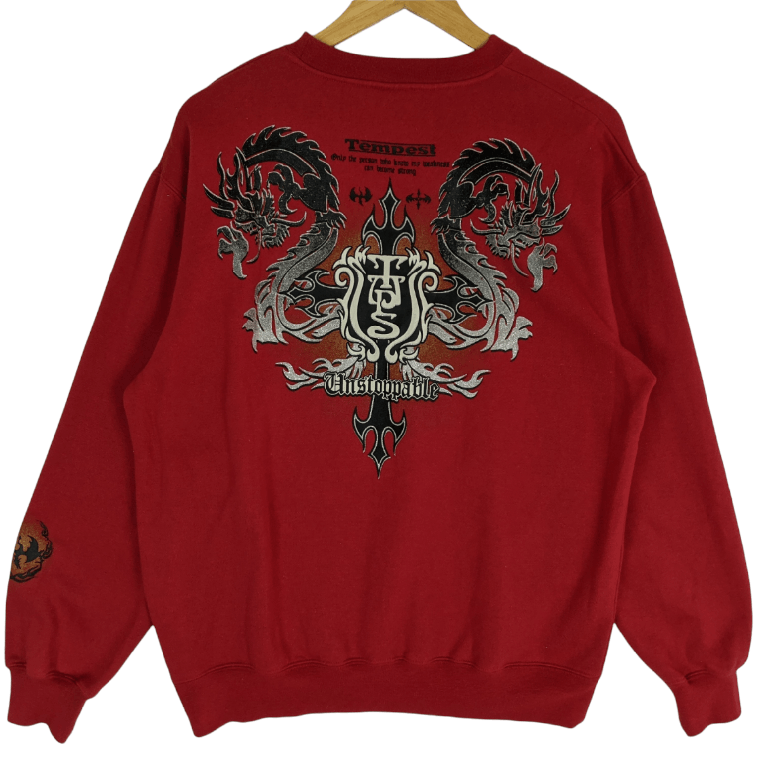 Japanese Brand TEMPEST Punk Gothic Harajuku Jumper Sweatshirt Size US M / EU 48-50 / 2 - 2 Thumbnail
