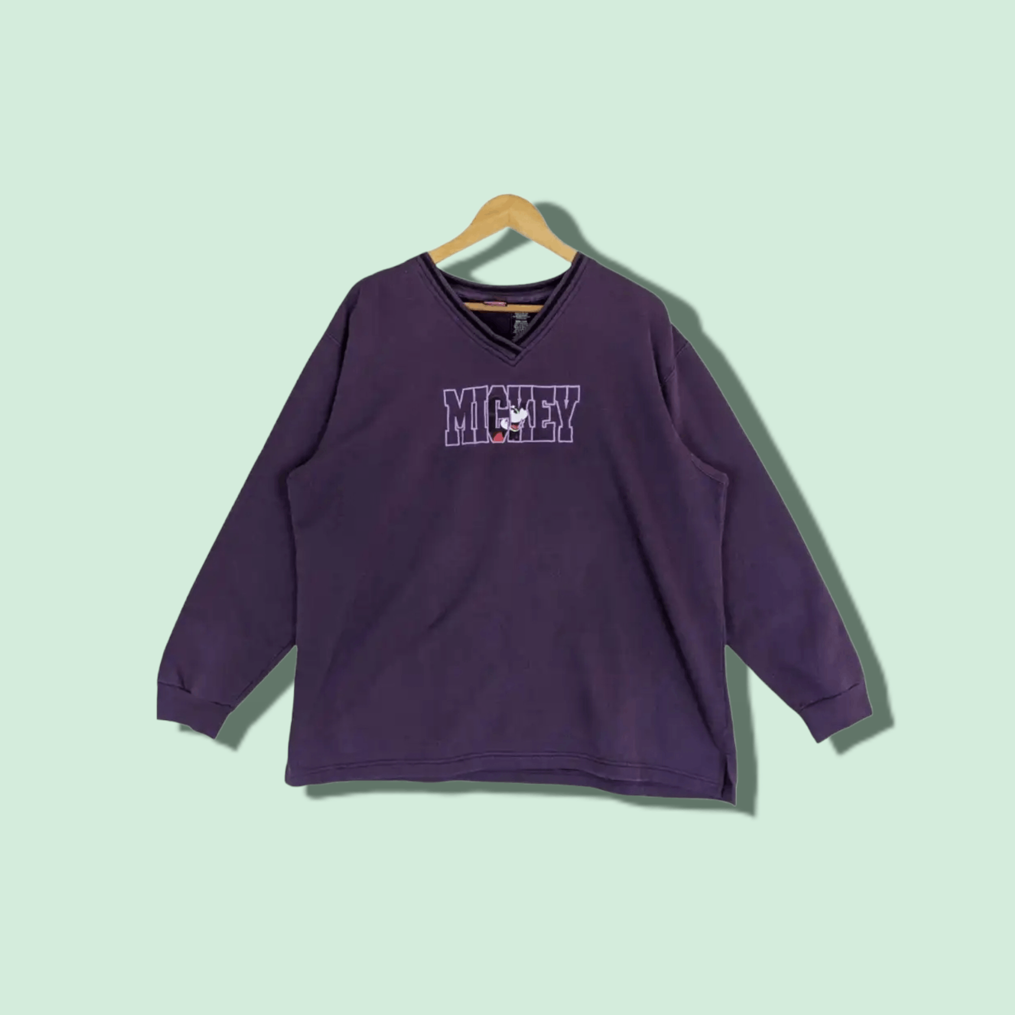 Disney × Mickey Mouse × Vintage Vintage 90's MICKEY MOUSE Jumper Sweatshirt Size XXL / US 16-18 / IT 52-54 - 1 Thumbnail