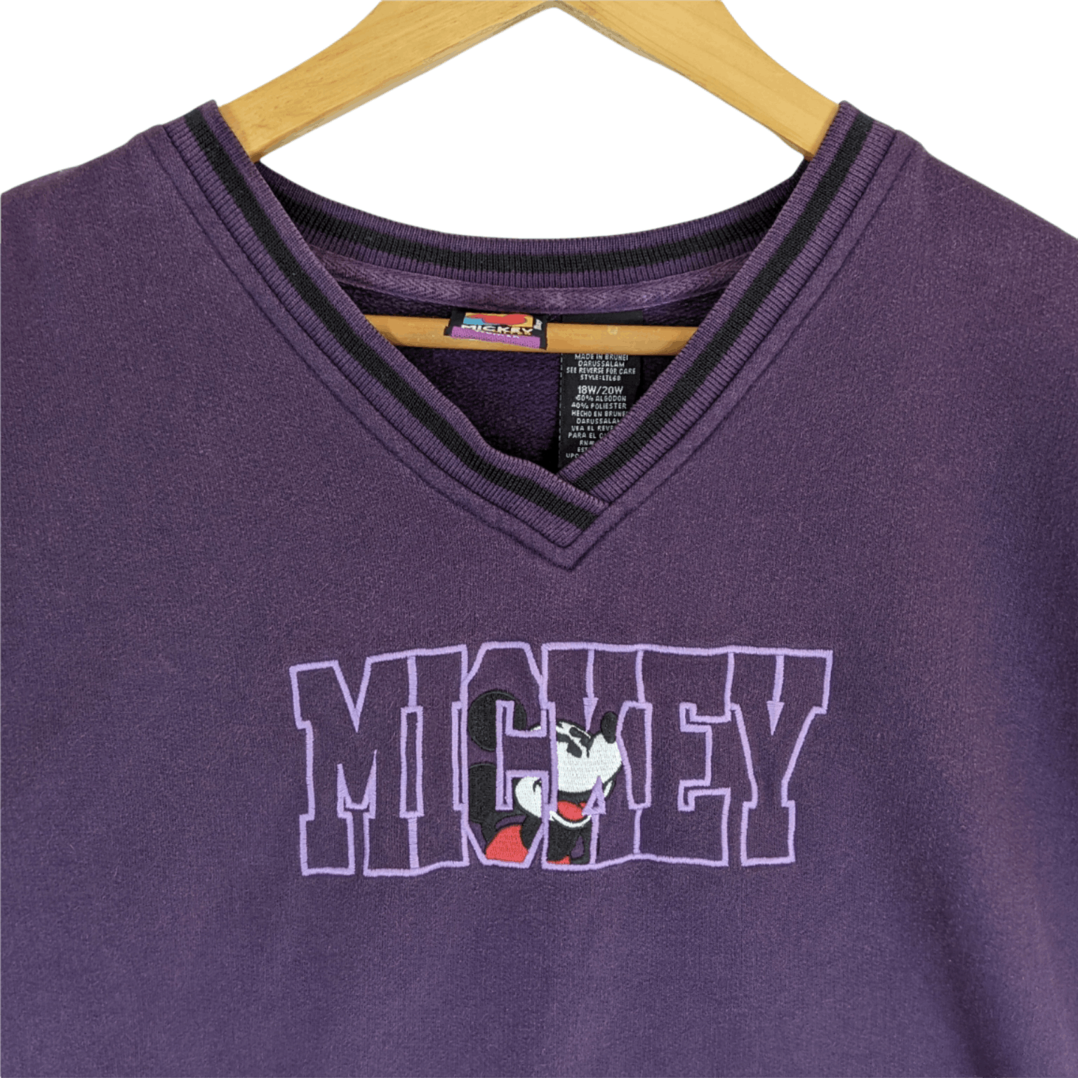 Disney × Mickey Mouse × Vintage Vintage 90's MICKEY MOUSE Jumper Sweatshirt Size XXL / US 16-18 / IT 52-54 - 4 Thumbnail