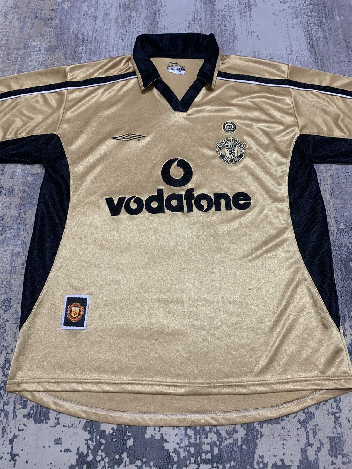 Vintage Manchester United 2001-02 CENTENARY Jersey Size US XL / EU 56 / 4 - 2 Thumbnail