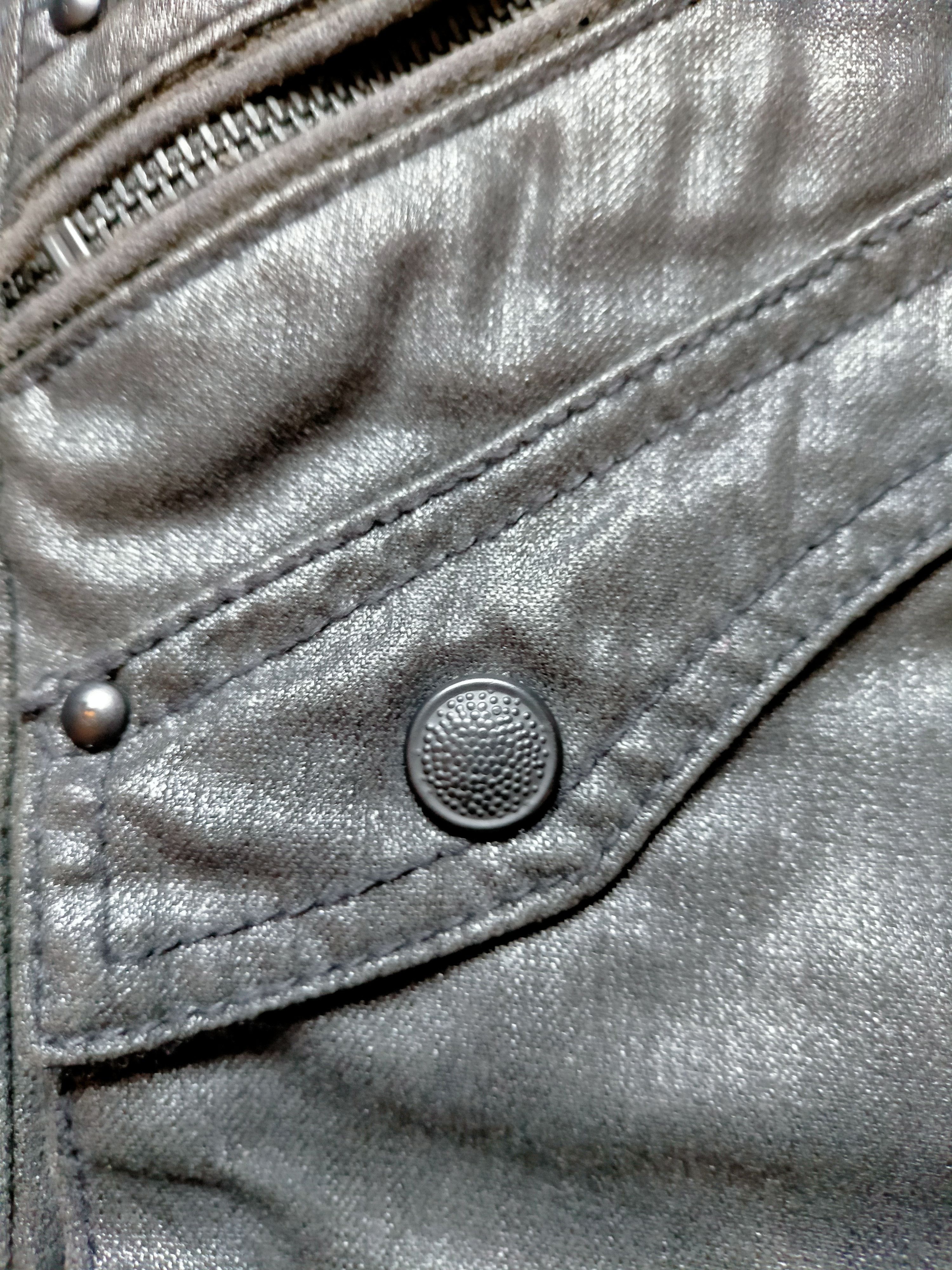 Hysteric Glamour Nicole Club For Men Cargo Black Waxed Jeans Size US 31 - 18 Thumbnail