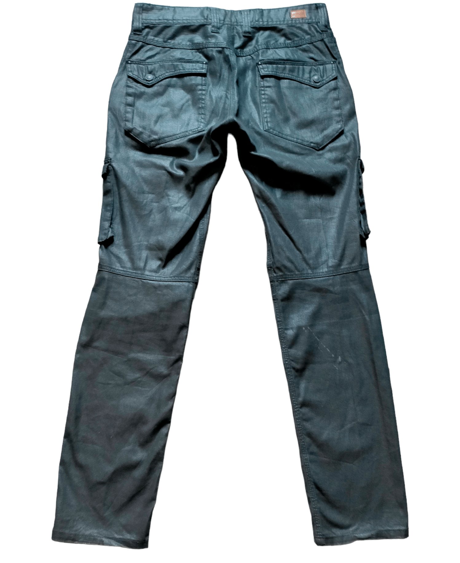 Hysteric Glamour Nicole Club For Men Cargo Black Waxed Jeans Size US 31 - 10 Thumbnail