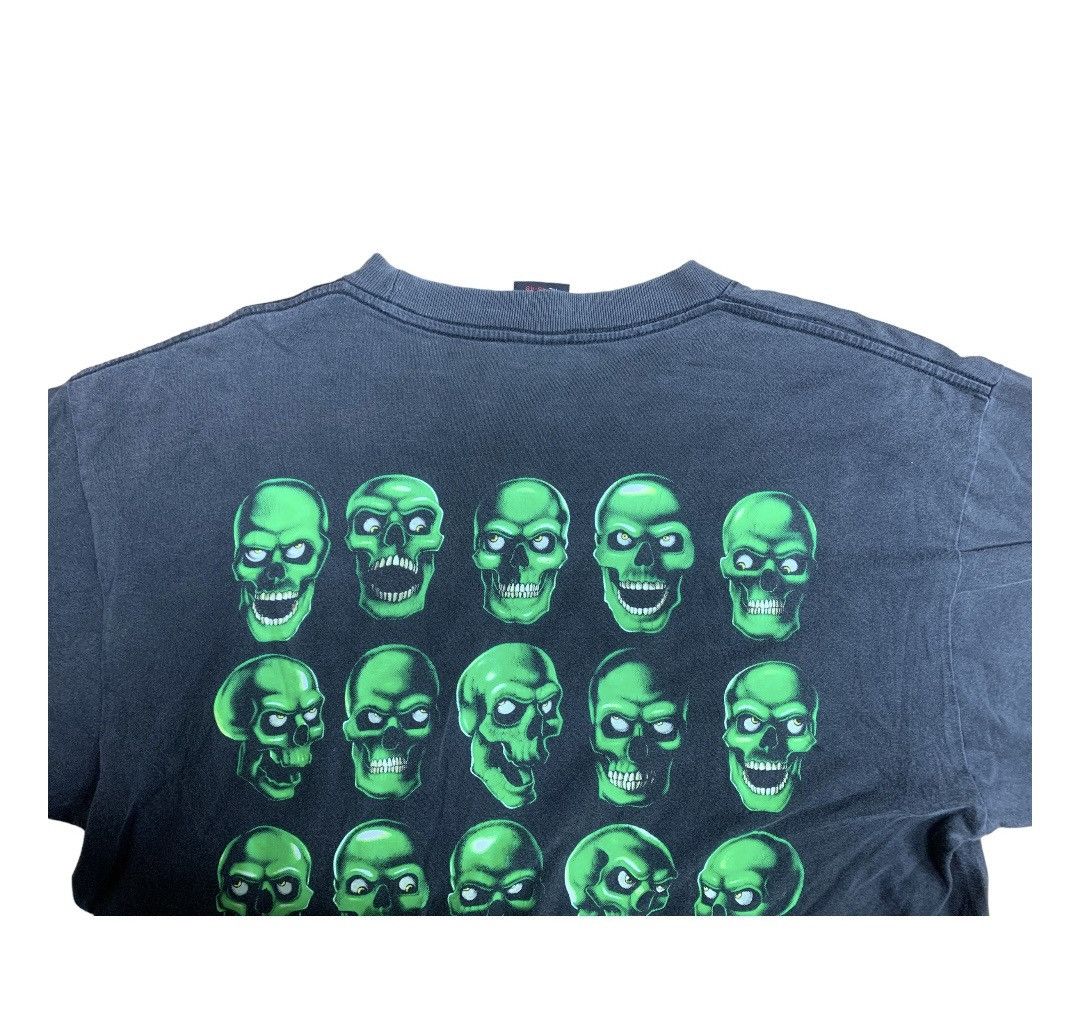 Band Tees × Designer × Japanese Brand Vintage Skull Pile Bootleg Faded Tee Size US XL / EU 56 / 4 - 4 Thumbnail