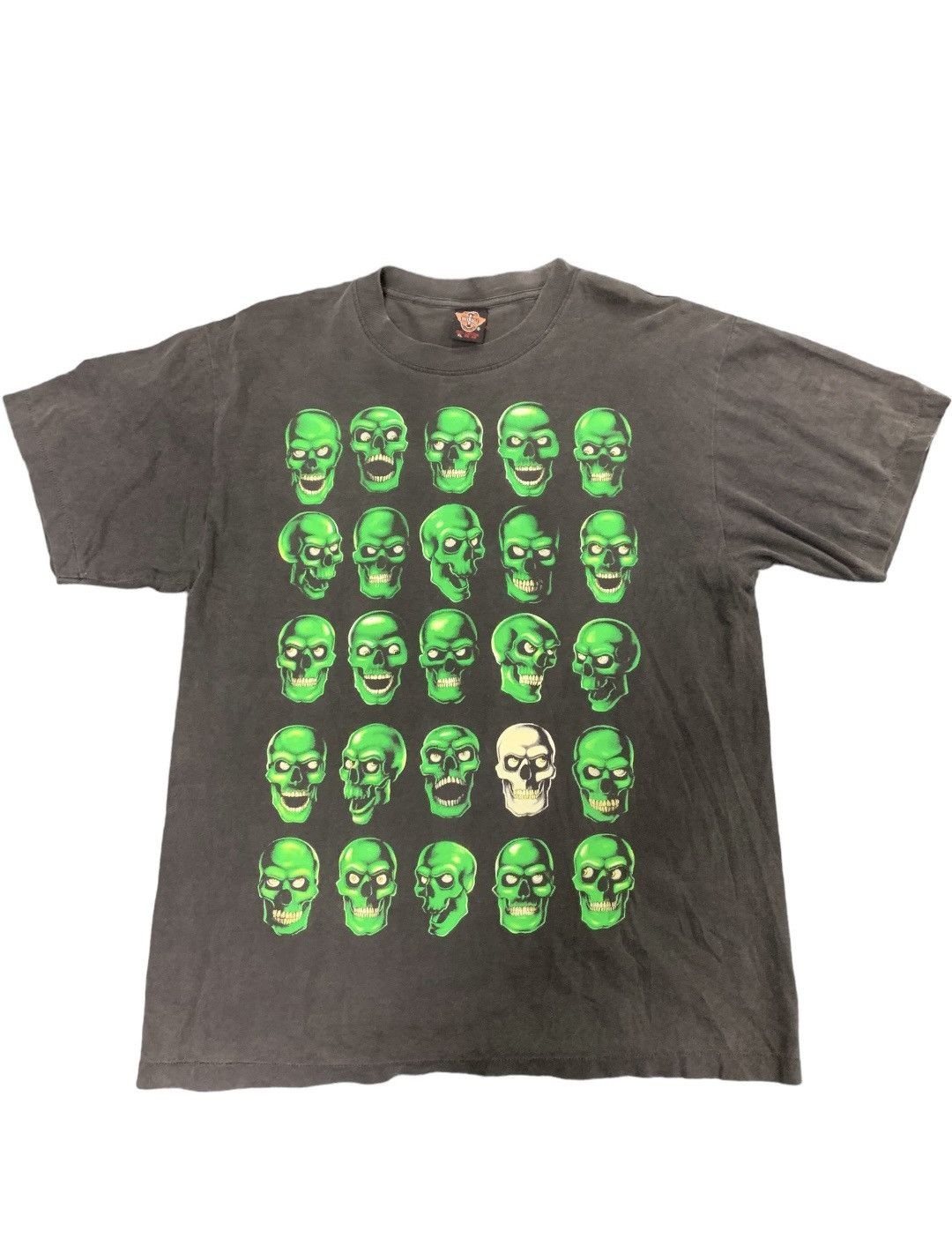 Band Tees × Designer × Japanese Brand Vintage Skull Pile Bootleg Faded Tee Size US XL / EU 56 / 4 - 1 Thumbnail