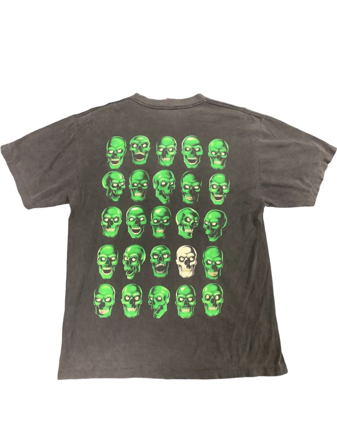 Band Tees × Designer × Japanese Brand Vintage Skull Pile Bootleg Faded Tee Size US XL / EU 56 / 4 - 2 Thumbnail