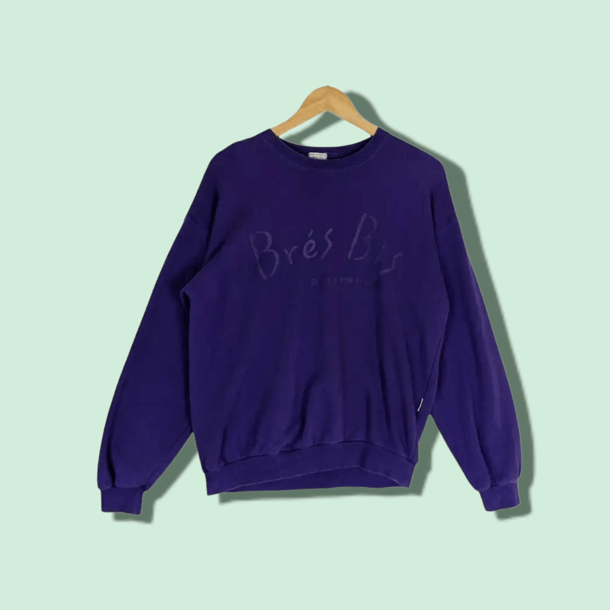 Japanese Brand × Vintage Vintage BRE'S BIS Big Spell Out Jumper Sweatshirt Size US S / EU 44-46 / 1 - 1 Thumbnail