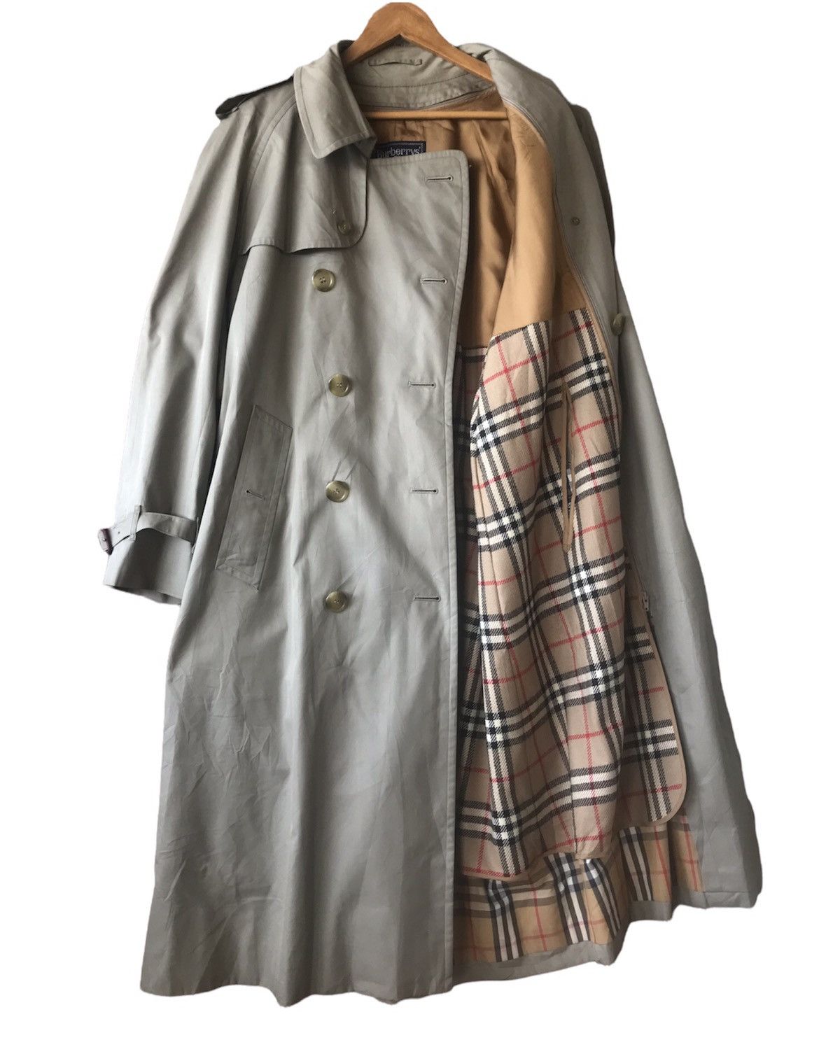 Burberry Burberry Nova Check Double Breasted Trench Coat Long Jacket Size US M / EU 48-50 / 2 - 1 Thumbnail