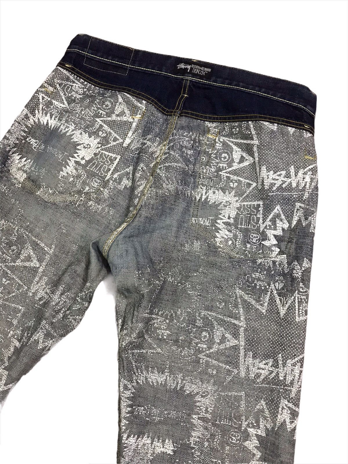 Stussy Vintage Stussy Japan Rough And Rugged Denim Distressed Size US 34 / EU 50 - 12 Thumbnail