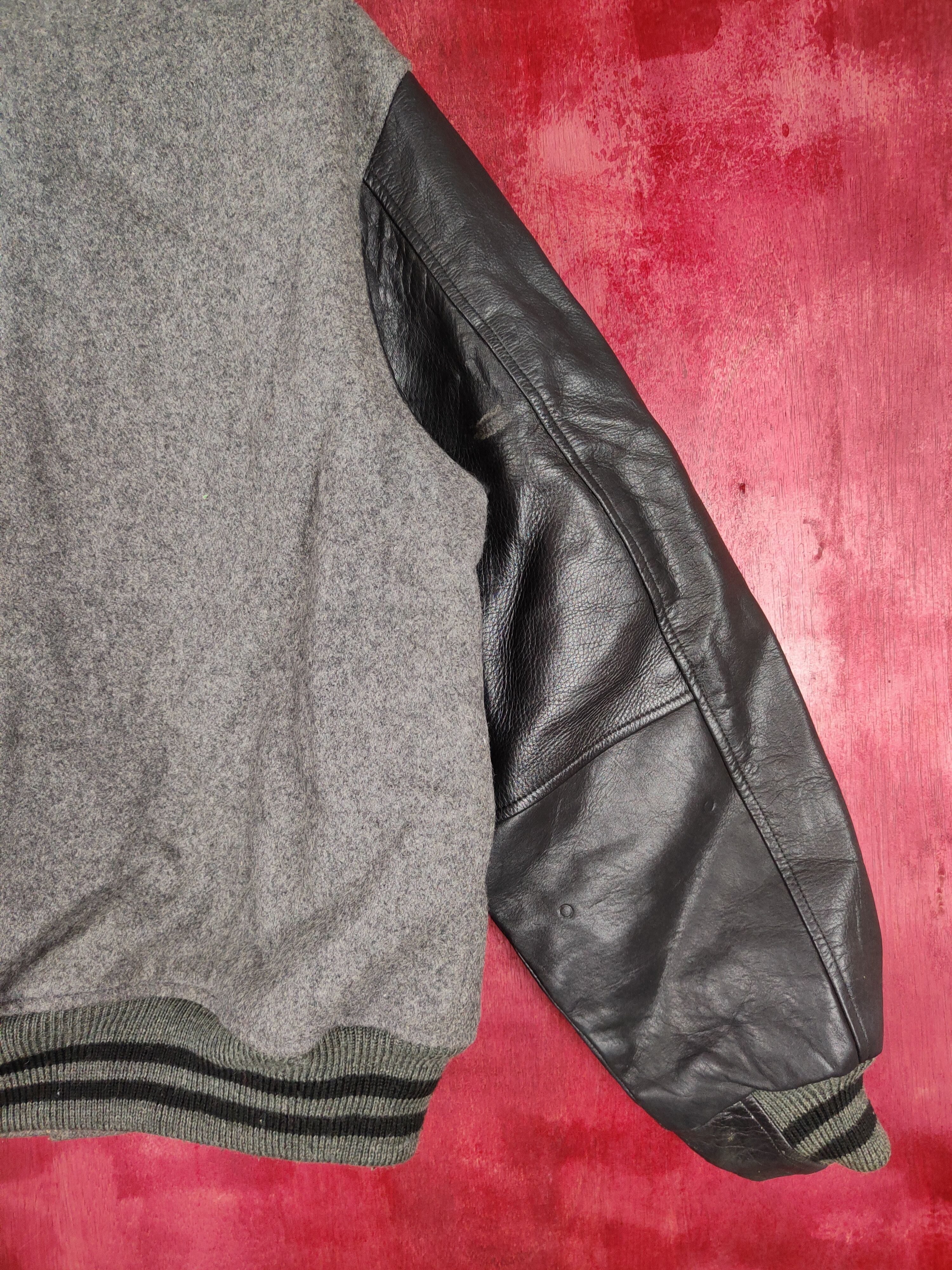 Japanese Brand Storm Island Gray plain varsity jacket #4241 Size US M / EU 48-50 / 2 - 10 Thumbnail