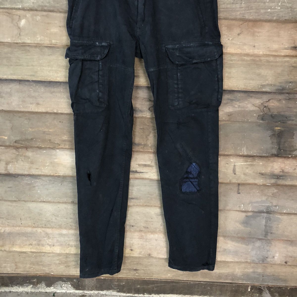 Armani Exchange Armani Exchange Dark blue distressed Cargo Pants #6936 Size US 31 - 3 Thumbnail