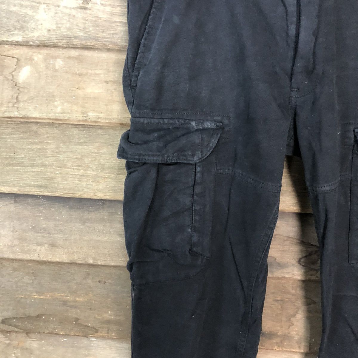 Armani Exchange Armani Exchange Dark blue distressed Cargo Pants #6936 Size US 31 - 6 Thumbnail