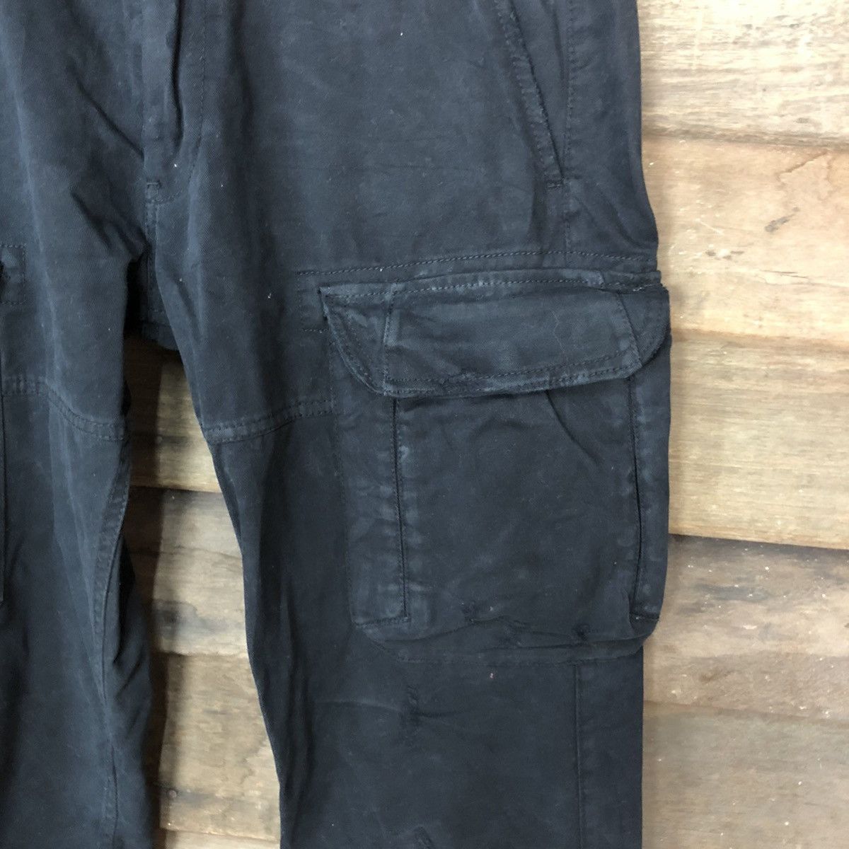 Armani Exchange Armani Exchange Dark blue distressed Cargo Pants #6936 Size US 31 - 7 Thumbnail