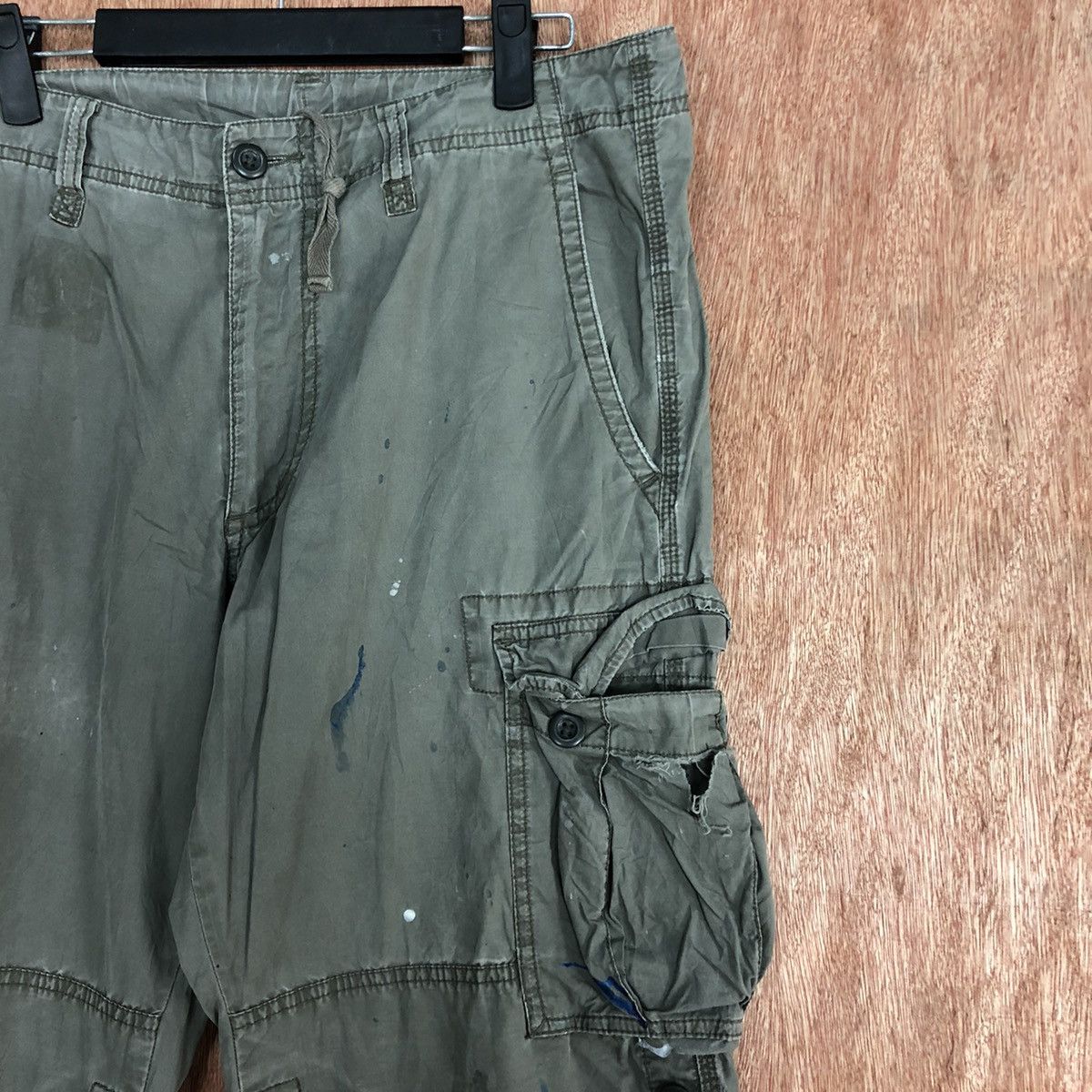 Japanese Brand DLL Japan MUltipocket painter thrashed Cargo Pants #c664 Size US 32 / EU 48 - 5 Thumbnail